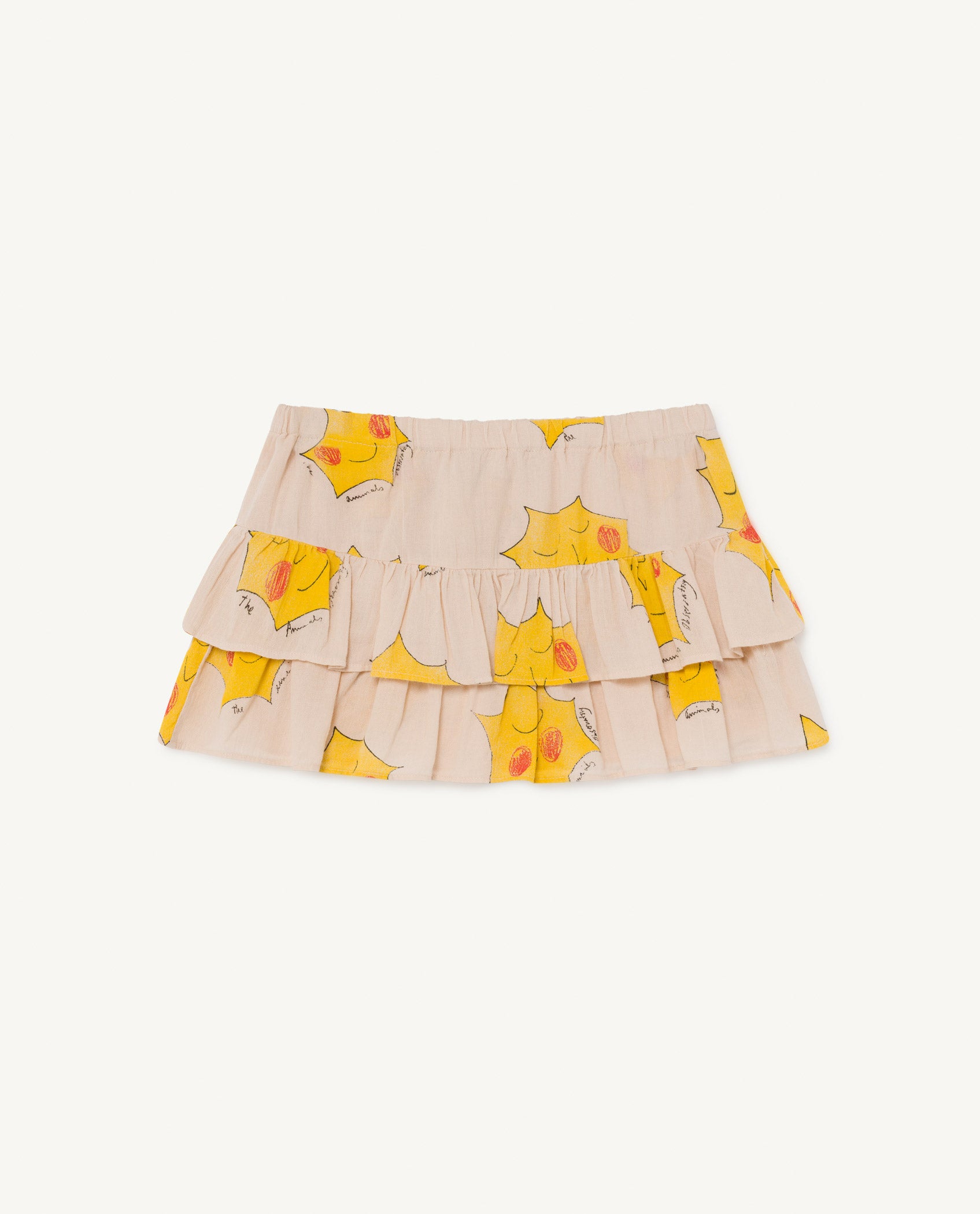 Girls Pink Sun Cotton Skirt