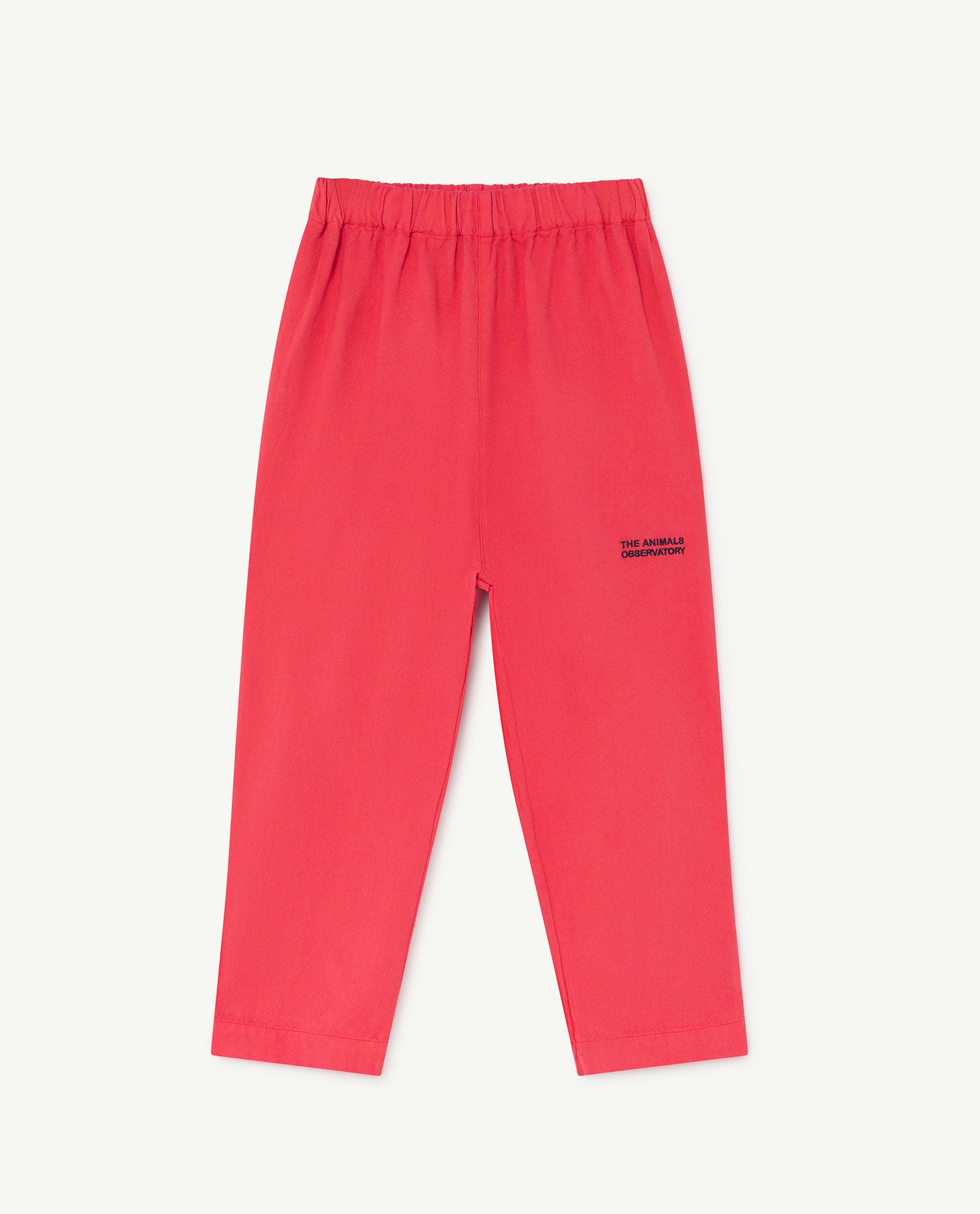 Boys & Girls Red Cotton Trousers