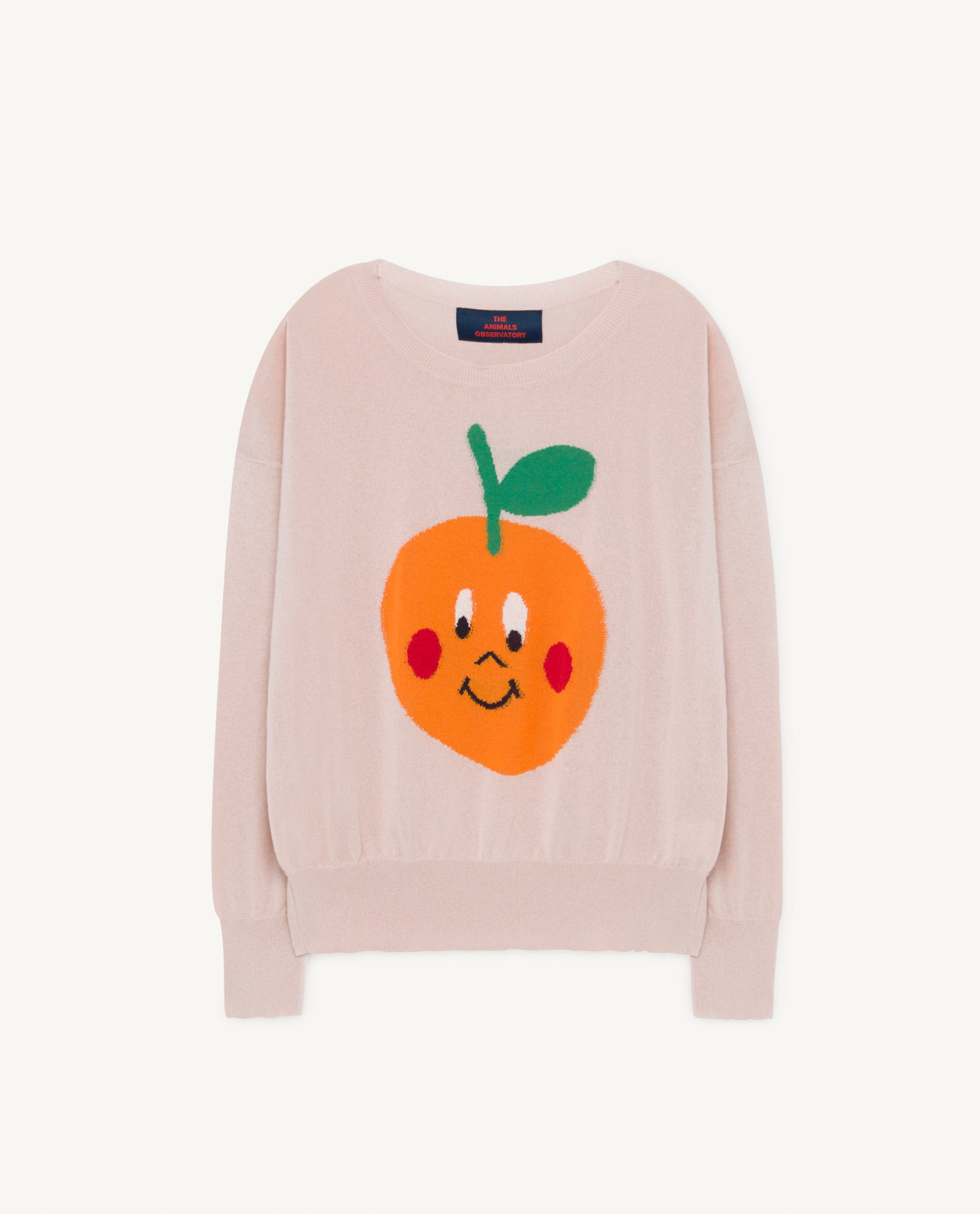 Boys & Girls Pink Fruit Cotton Sweater