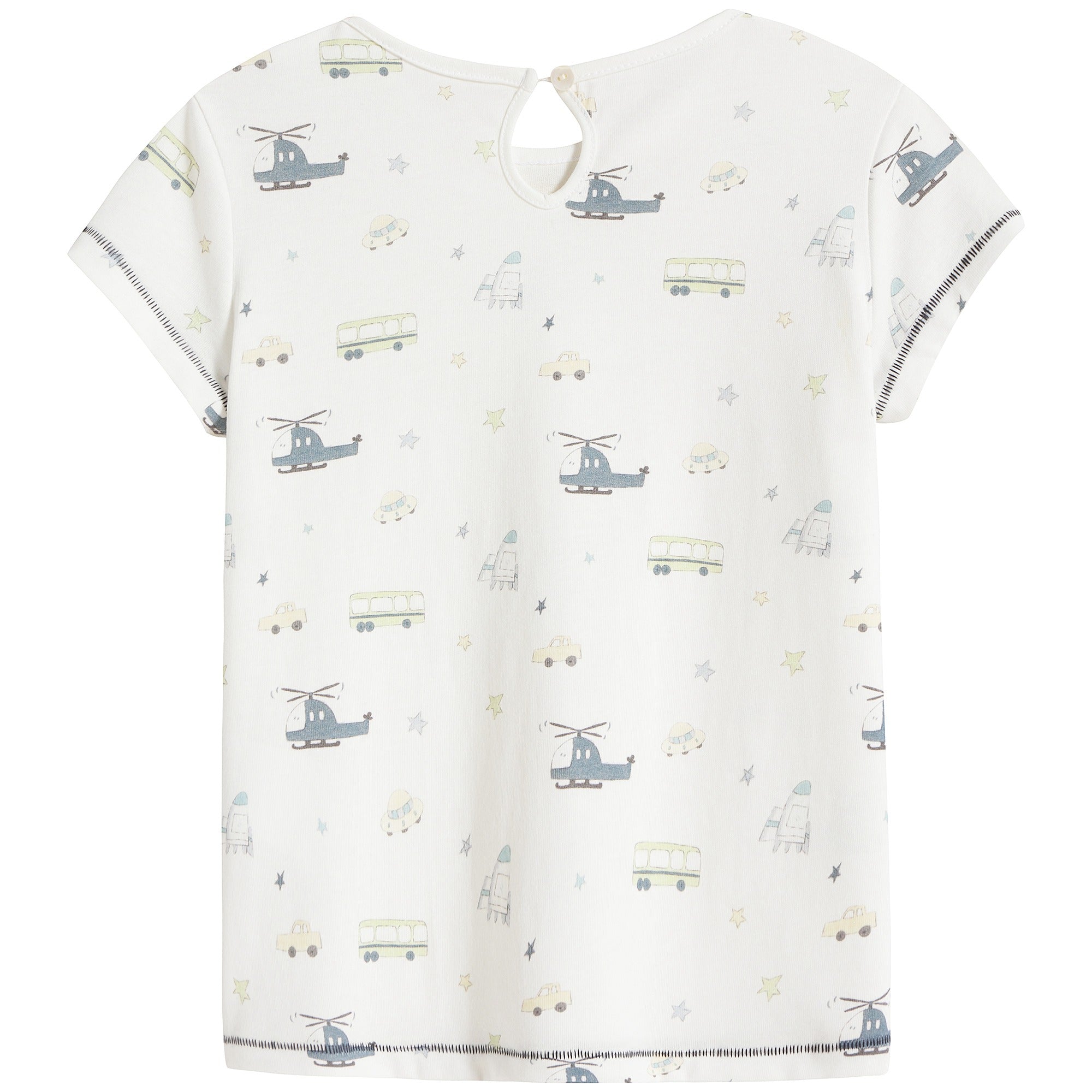 Pyjama deux pièces pour petit garçon, imprimé véhicules
