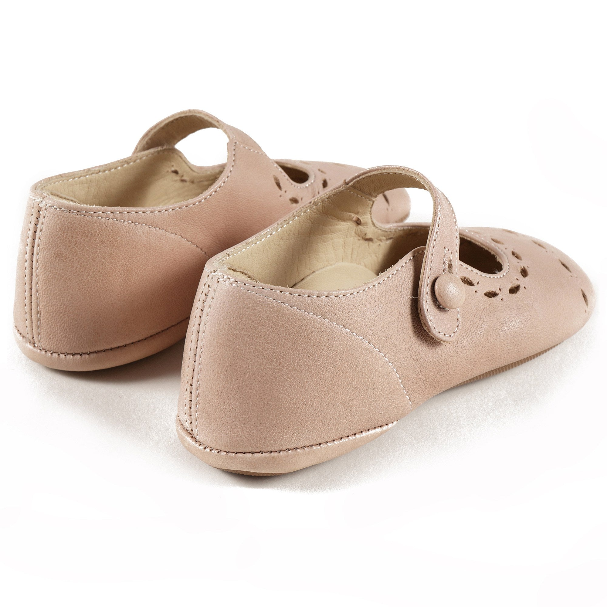 Chaussures en cuir roses pour filles