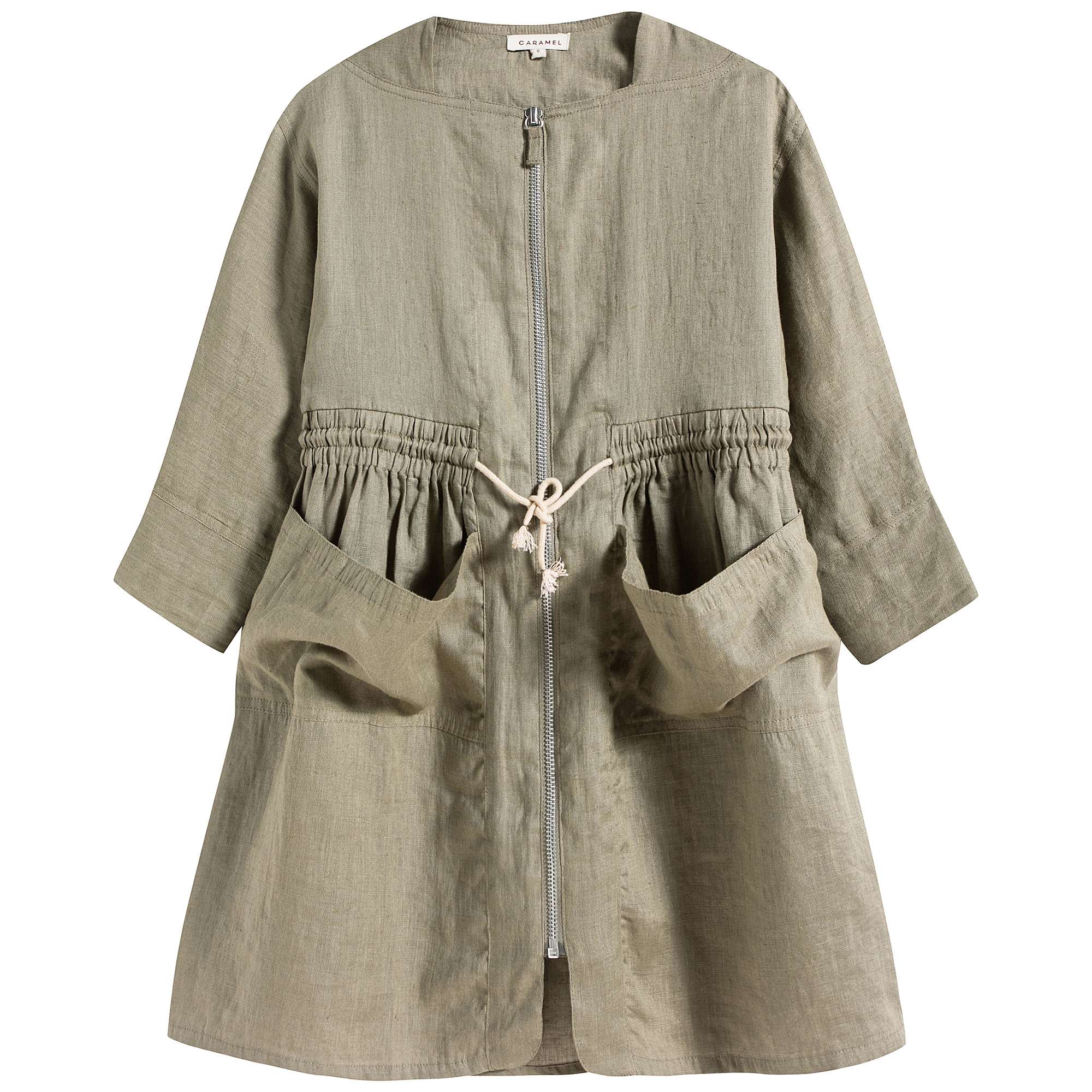 Girls Sage Green Waist Dress