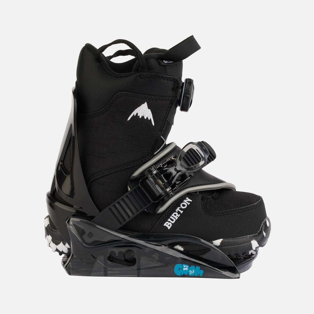 Fixations de snowboard noires "RE:FLEX" pour garçons et filles