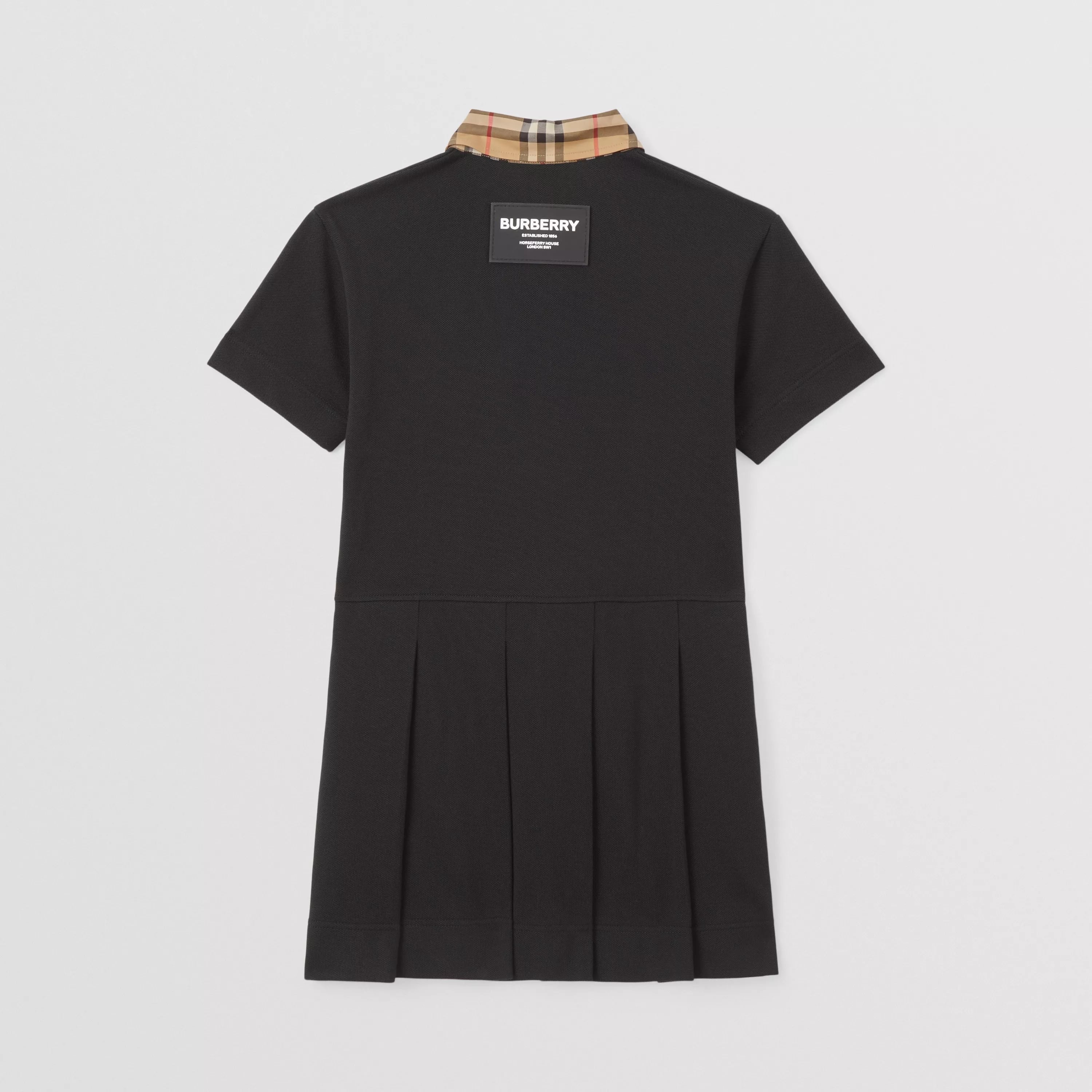 Girls Black Cotton Dress