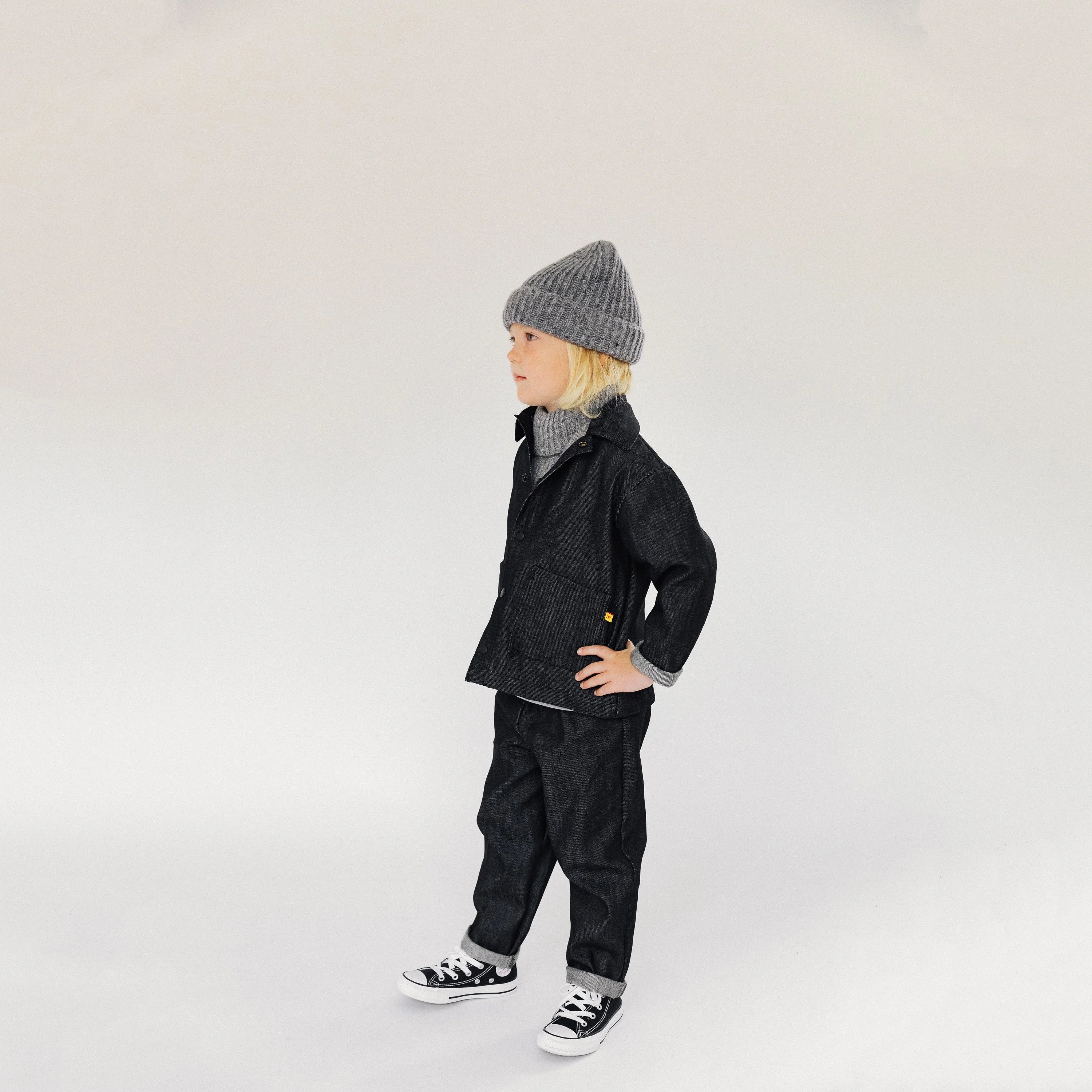 Boys & Girls Charcoal Denim Trousers