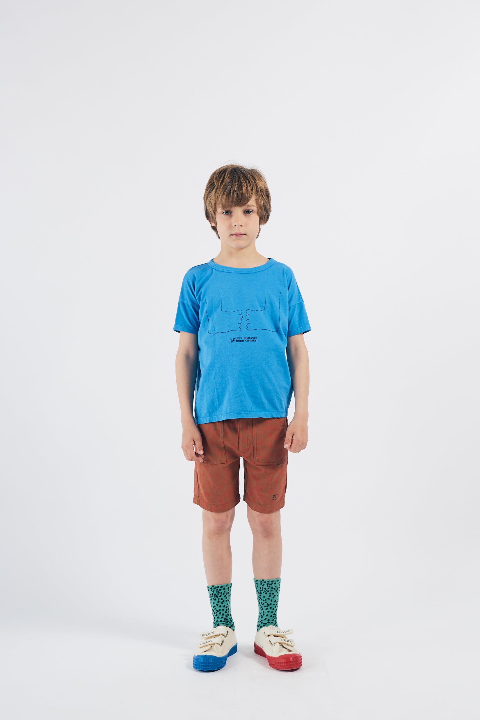 Boys Blue Feet Cotton T-shirt