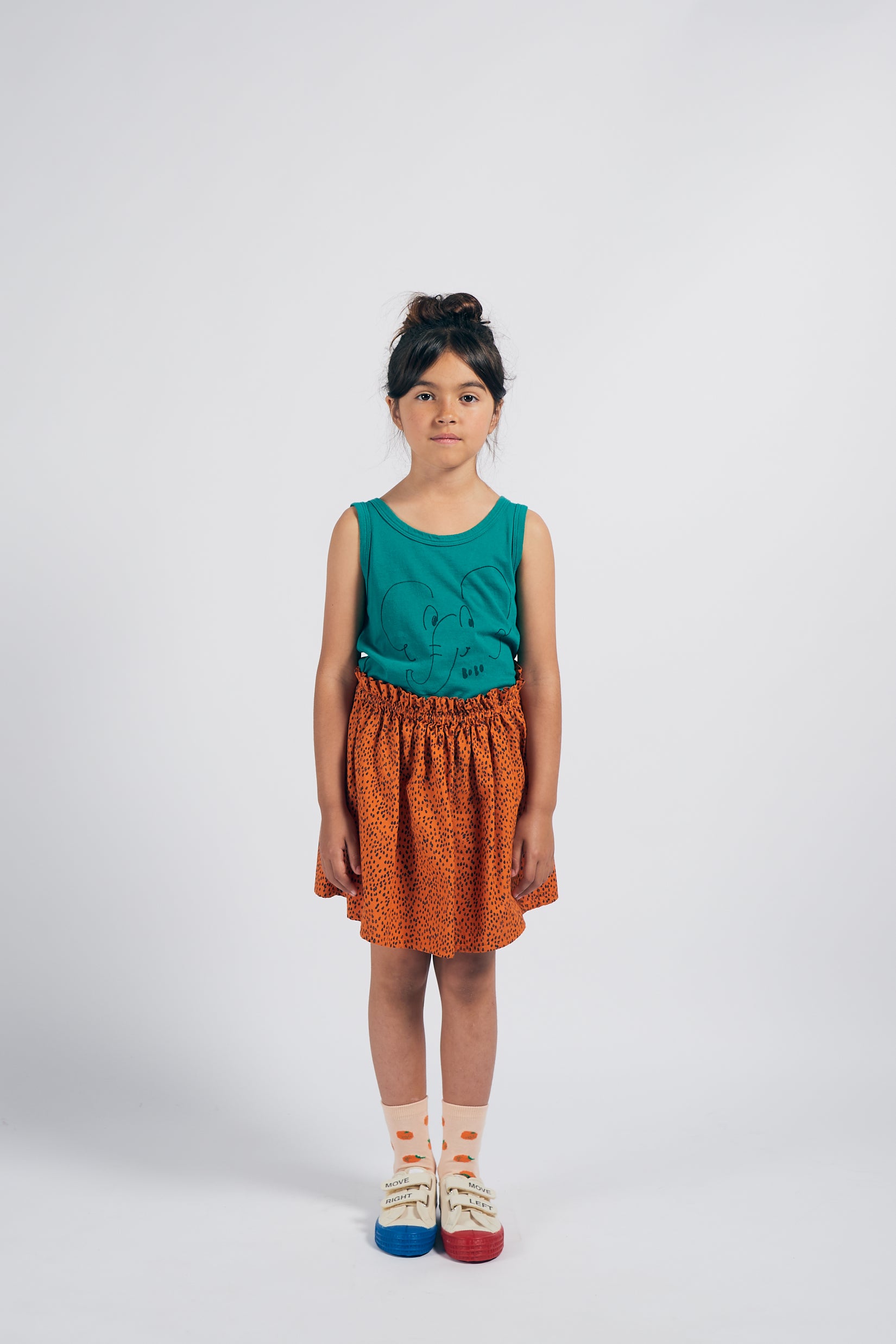 Boys Green Elephant Cotton Tank Top