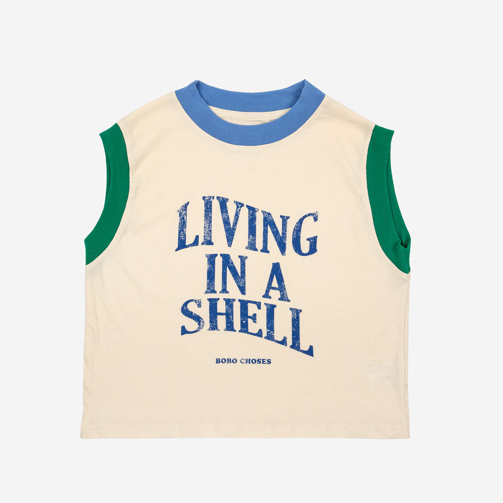 Boys White Logo Cotton Vest