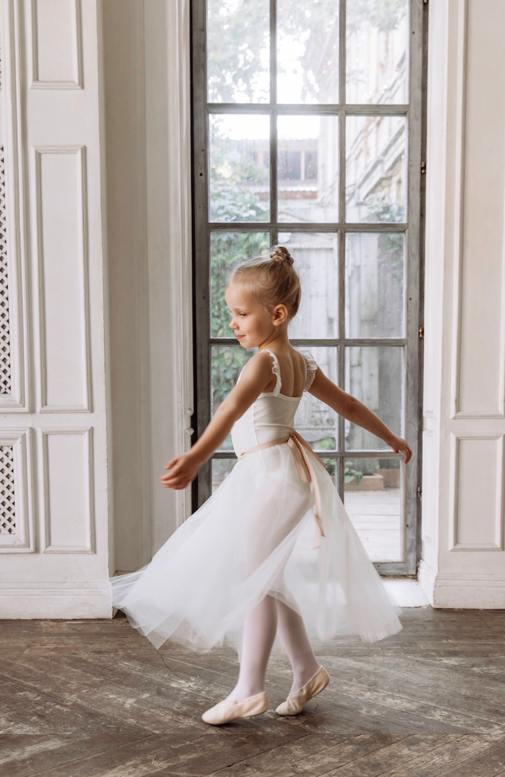 Grenouillères tutu blanches pour filles