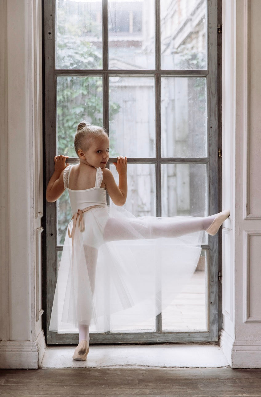 Grenouillères tutu blanches pour filles