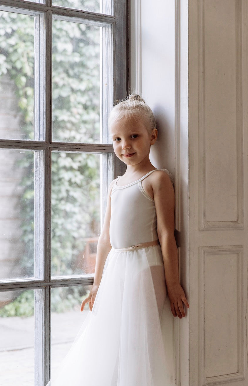 Grenouillères tutu blanches pour filles