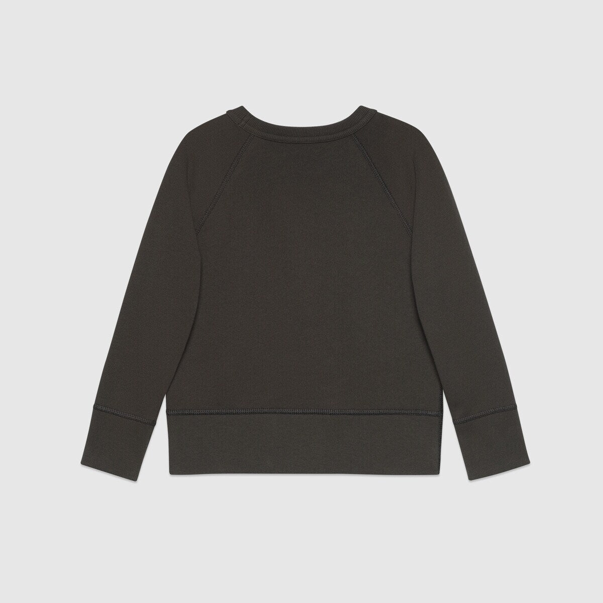 Boys Dark Grey Cotton Sweatshirt