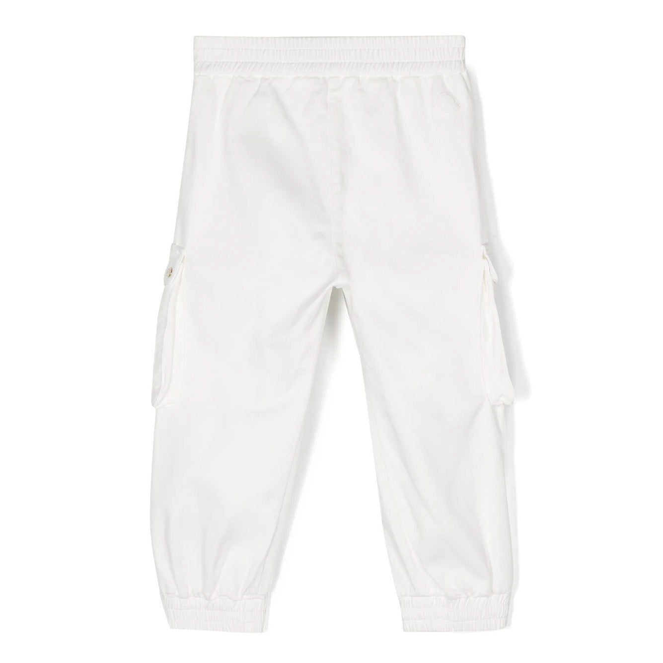 Girls White Cotton Trousers