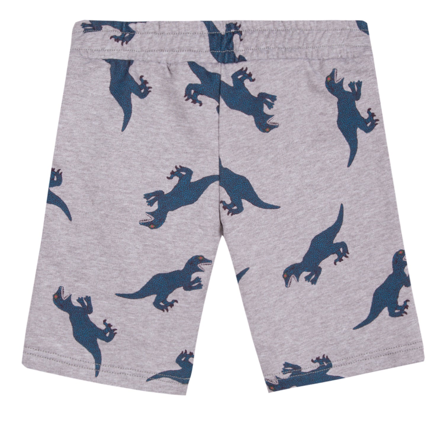 Boys Grey Printed Cotton Shorts