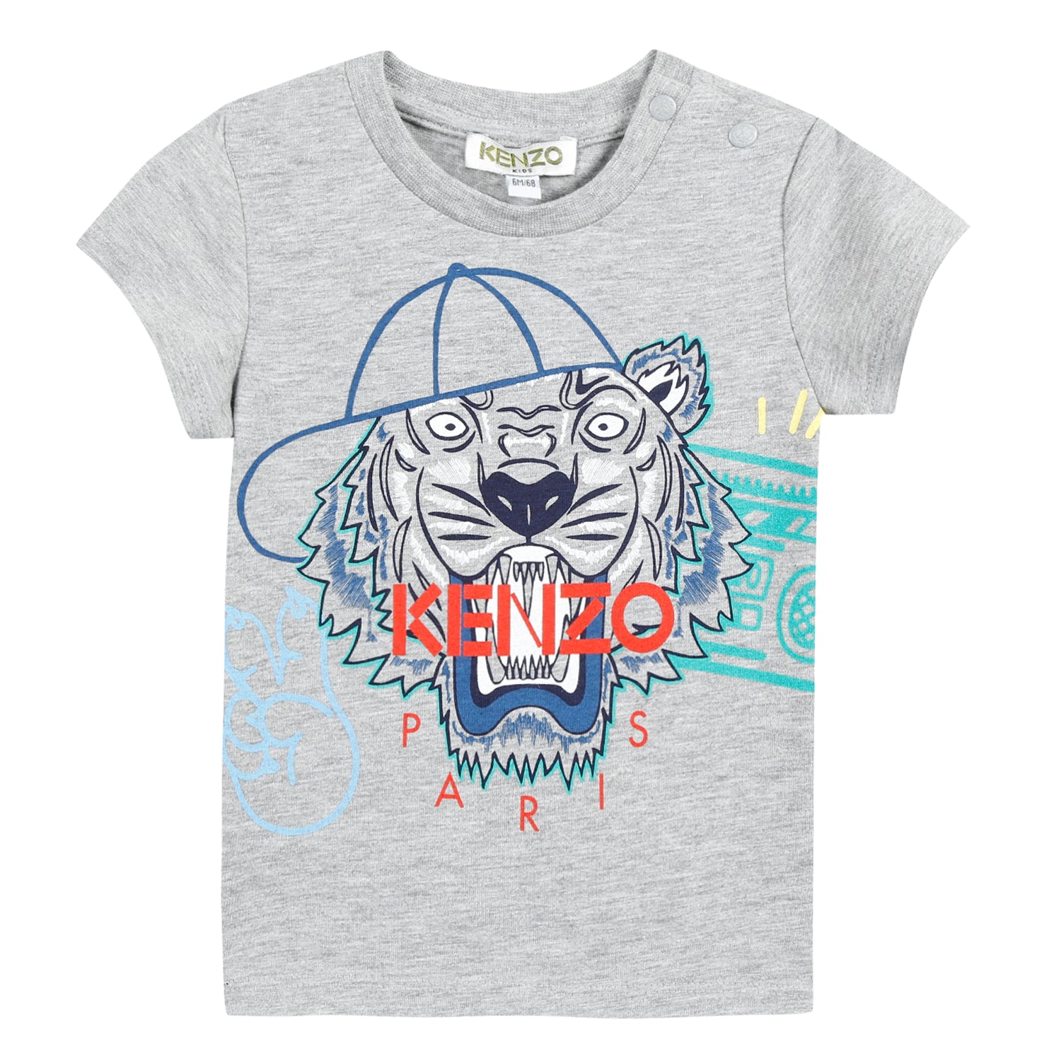 Boys Marl Grey Cotton T-shirt