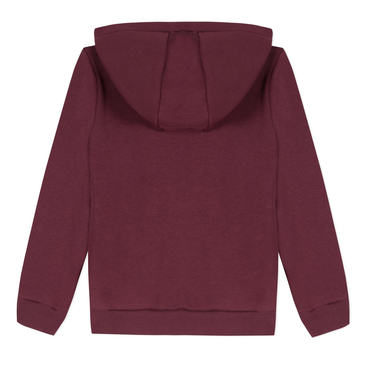 Boys Wine Red Zip Cotton Cardigan