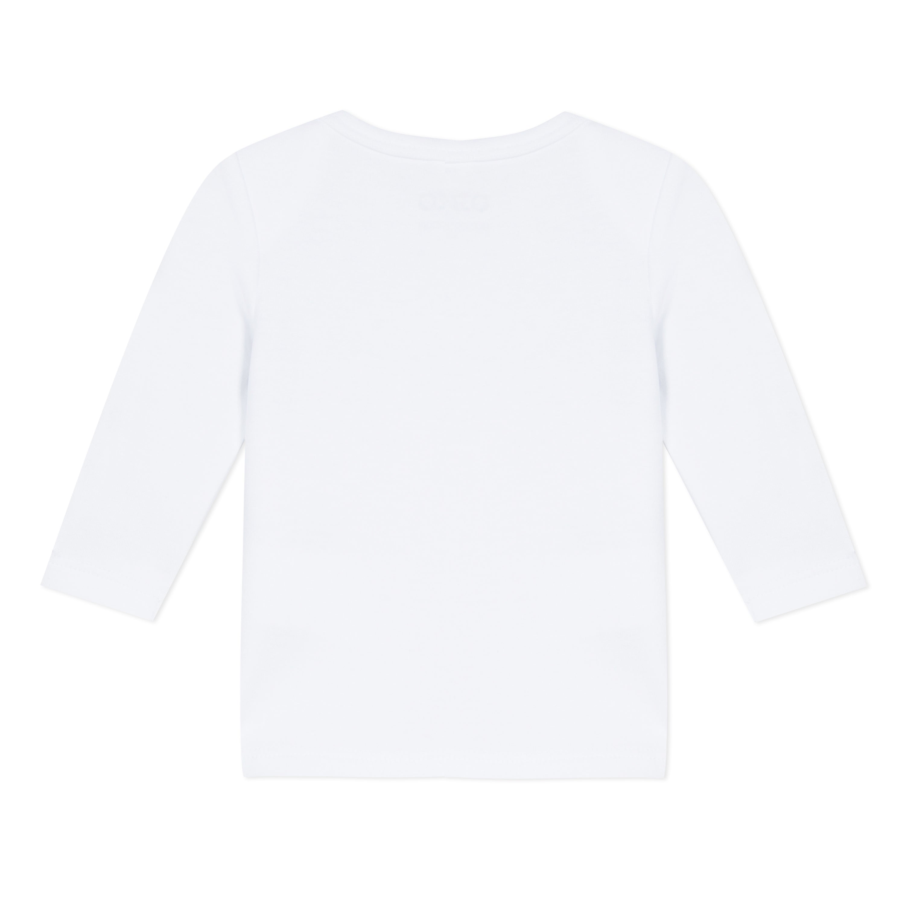 Boys White Printing Cotton Top