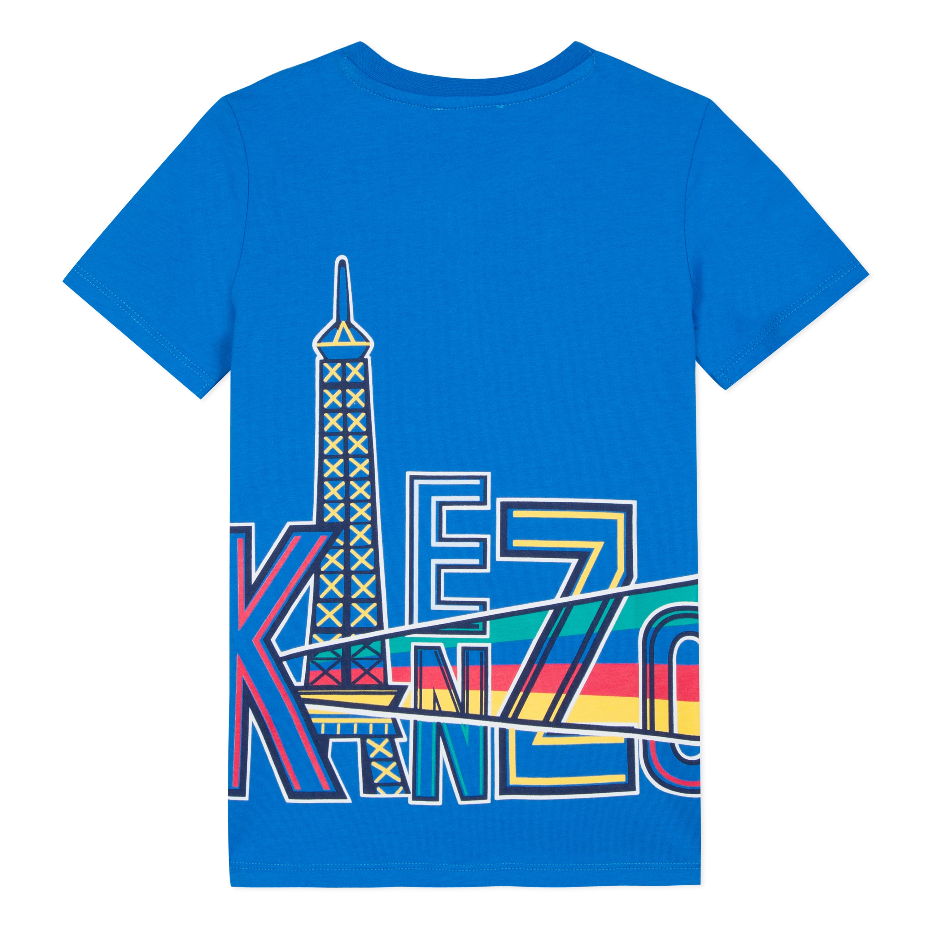 Boys Blue Printing Cotton T-shirt