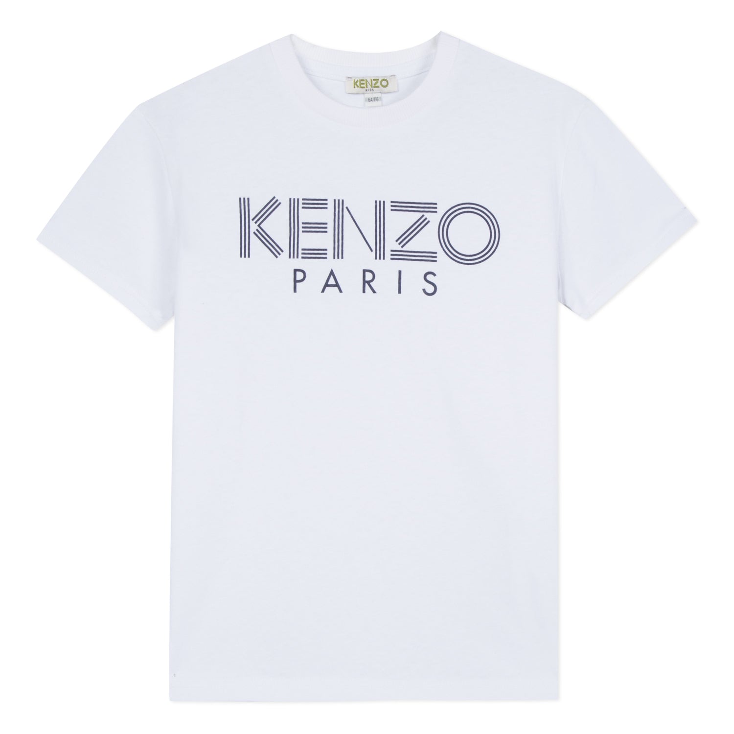 Boys White Logo Cotton T-shirt