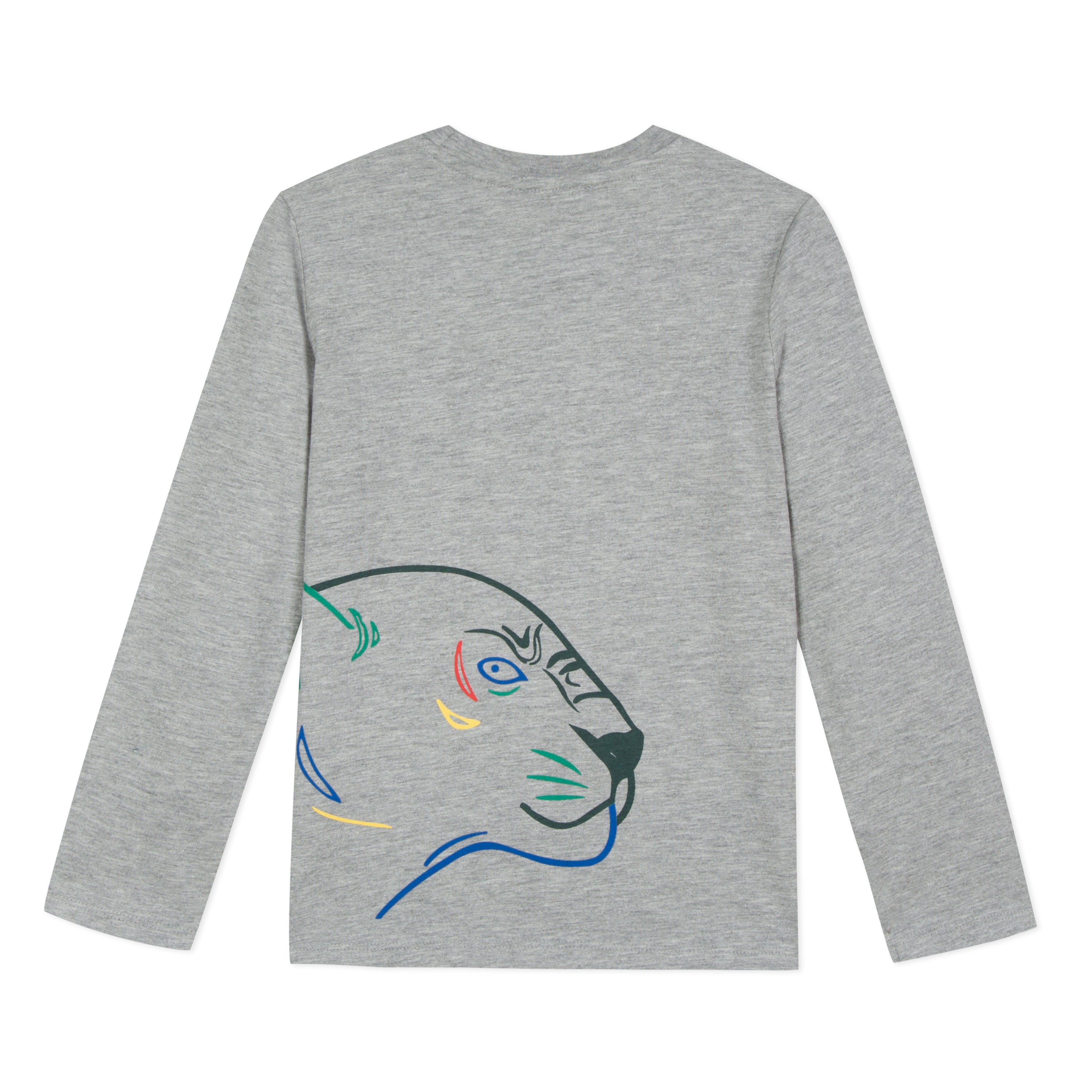 Boys Grey Printing Cotton Top