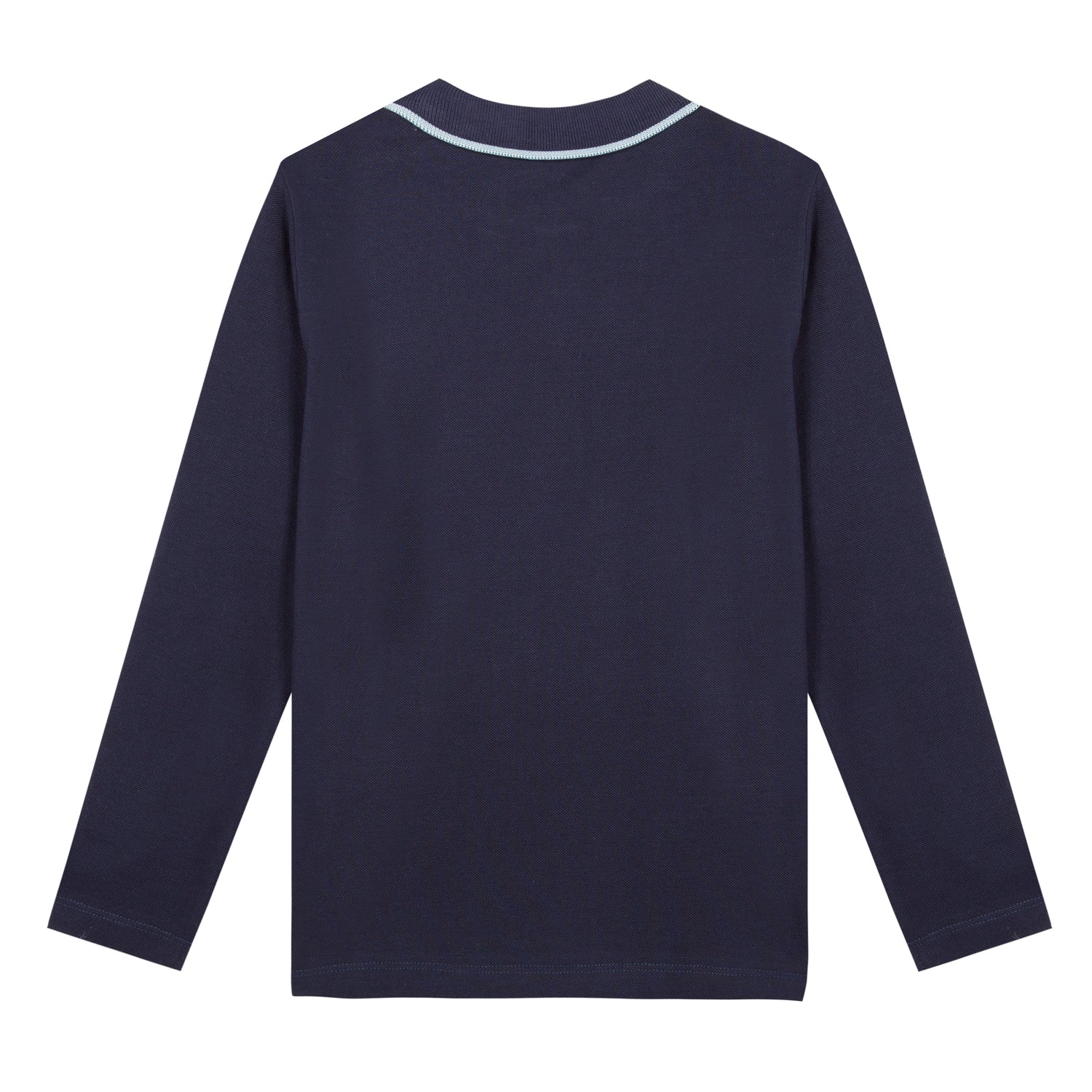 Boys Navy Cotton Polo Shirt
