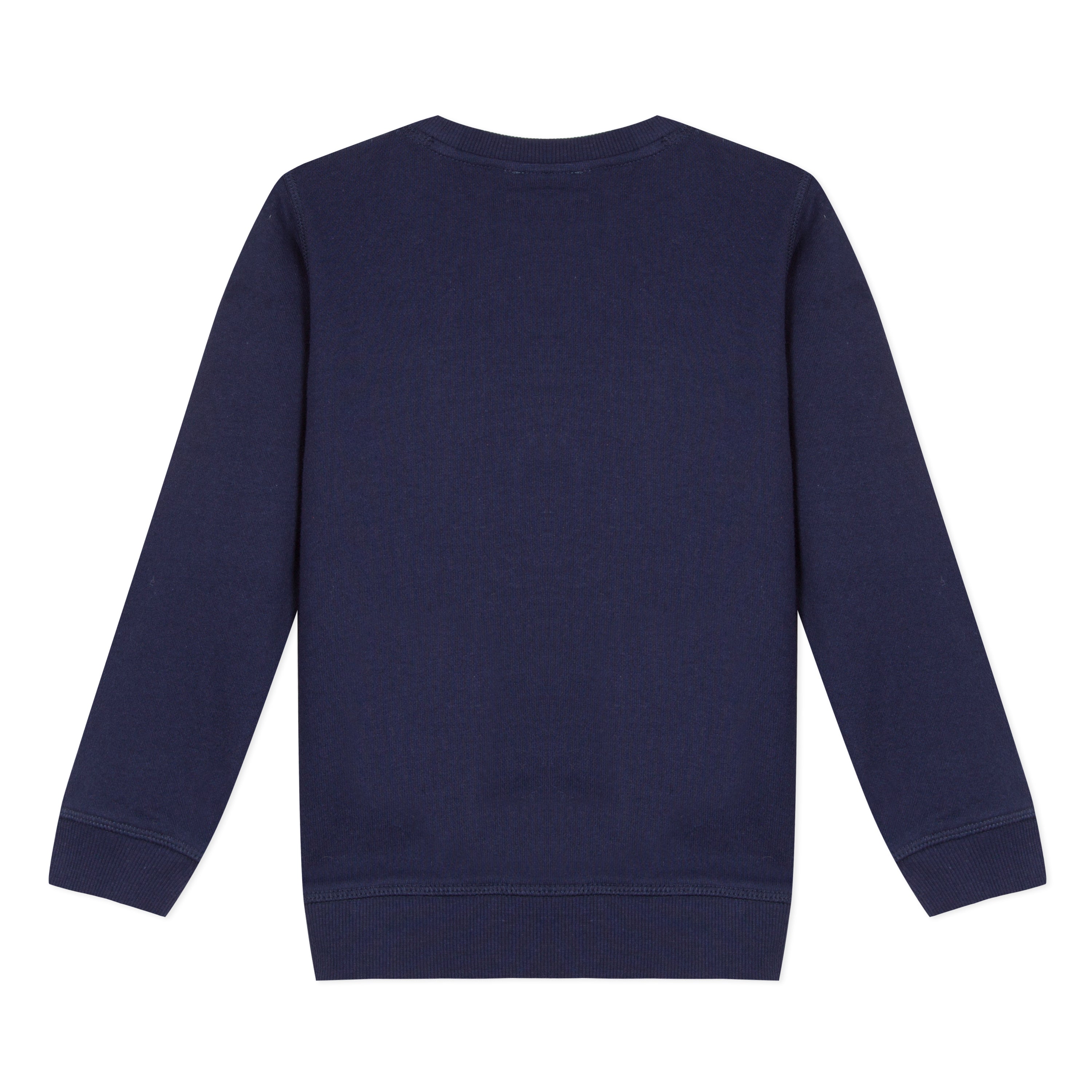 Boys Navy Tiger Cotton Sweatshirt