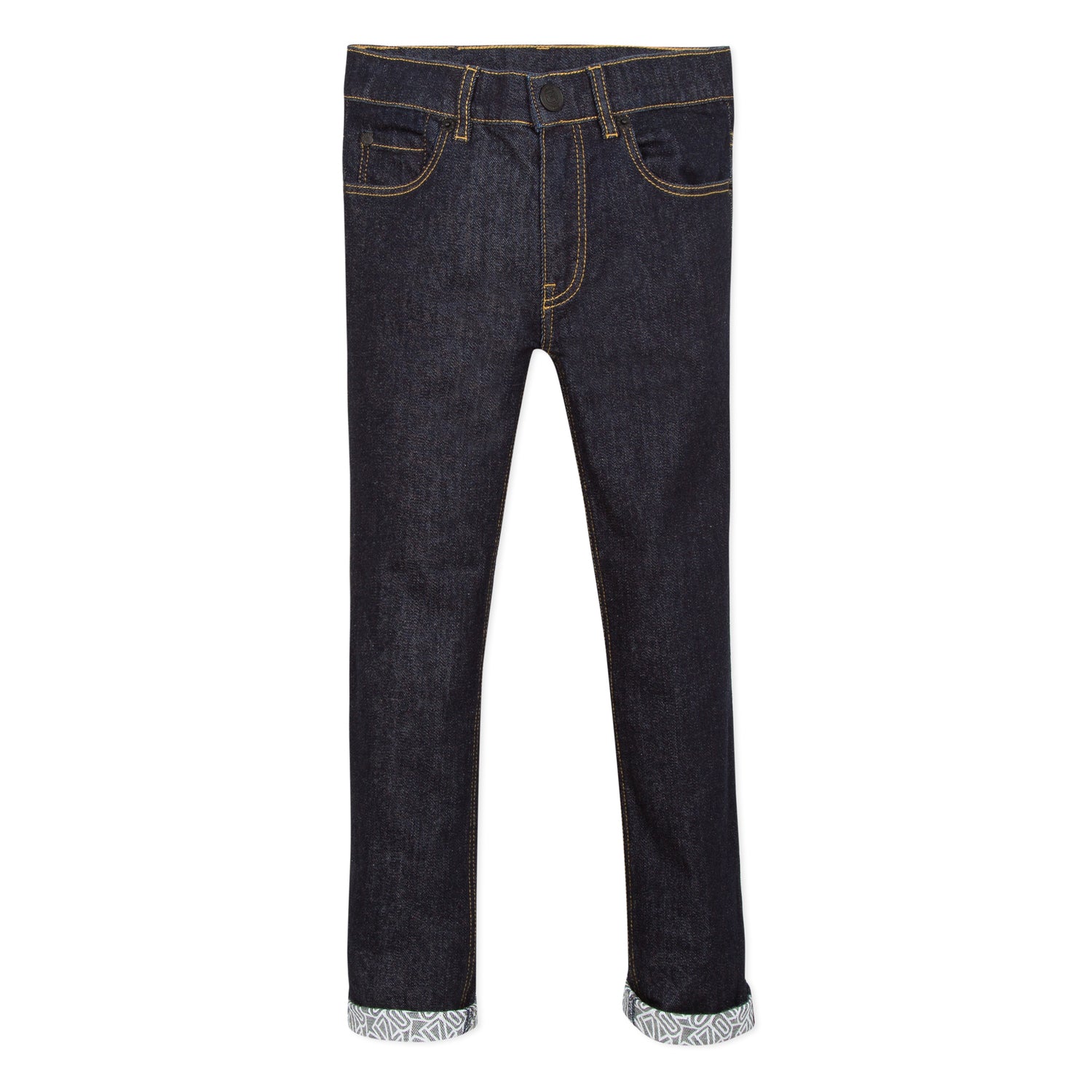 Boys Dark Blue Denim Trousers