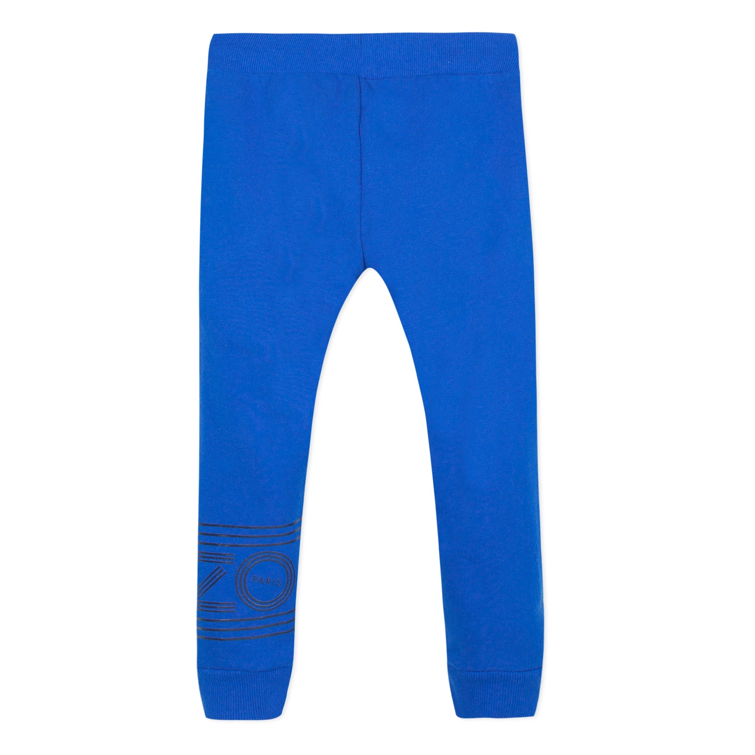 Boys Blue Logo Cotton Trousers