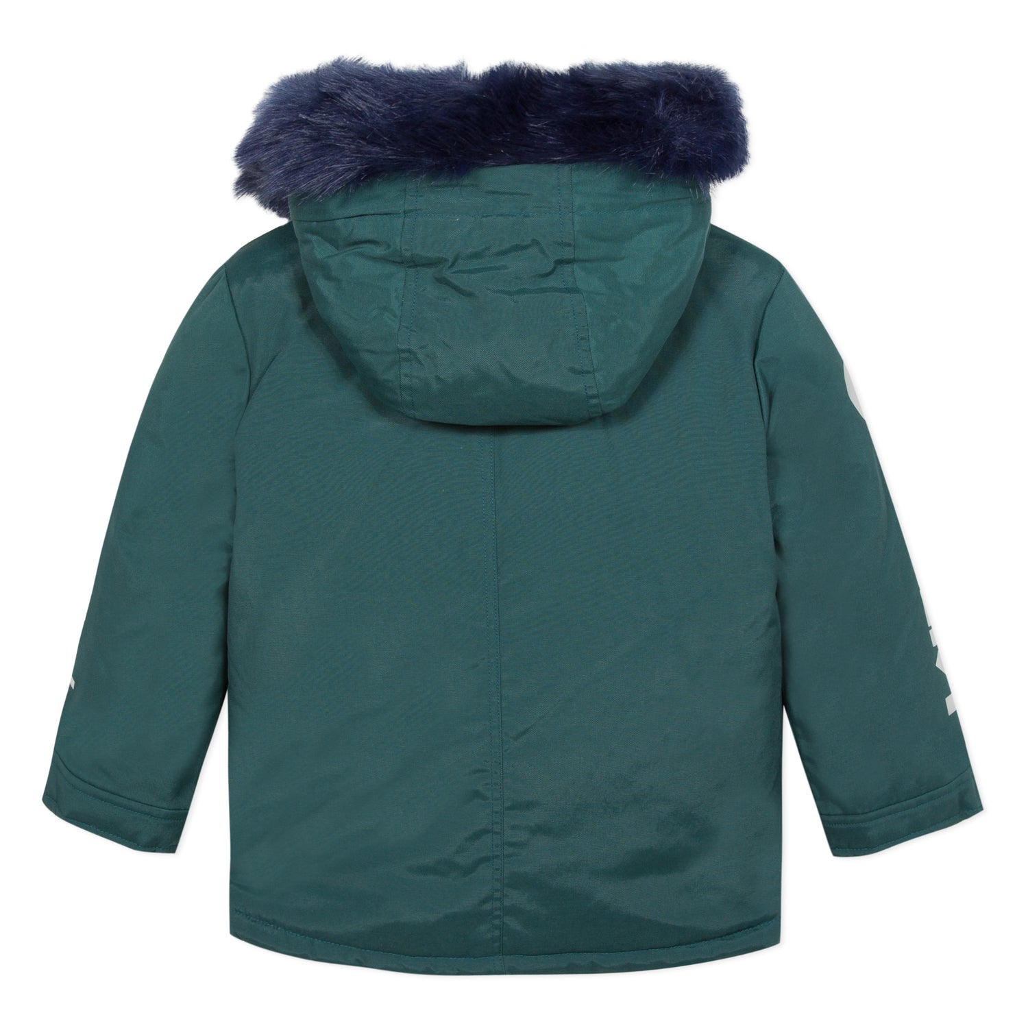 Boys Dark Green Hooded Coat