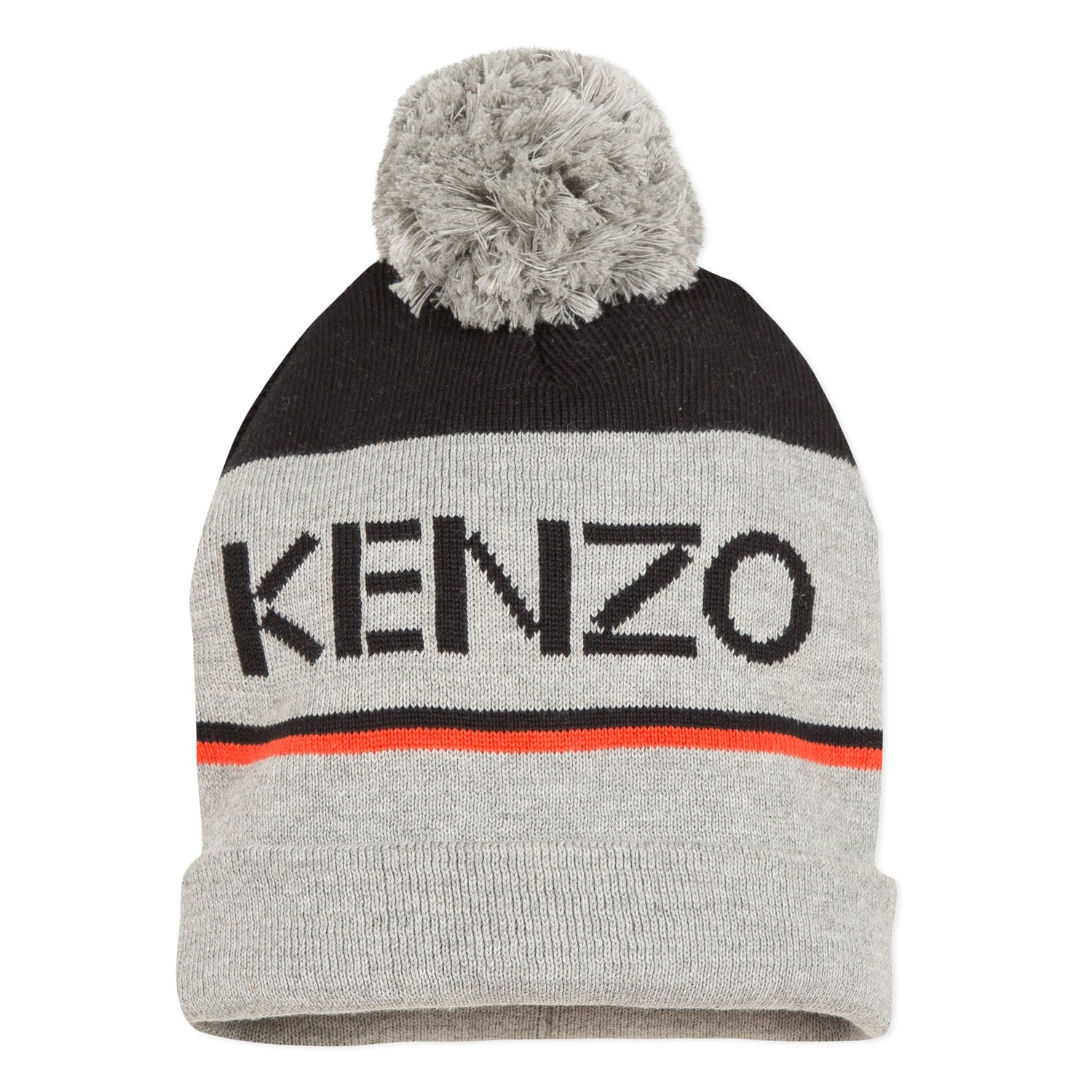 Boys Grey Logo Cotton Hat