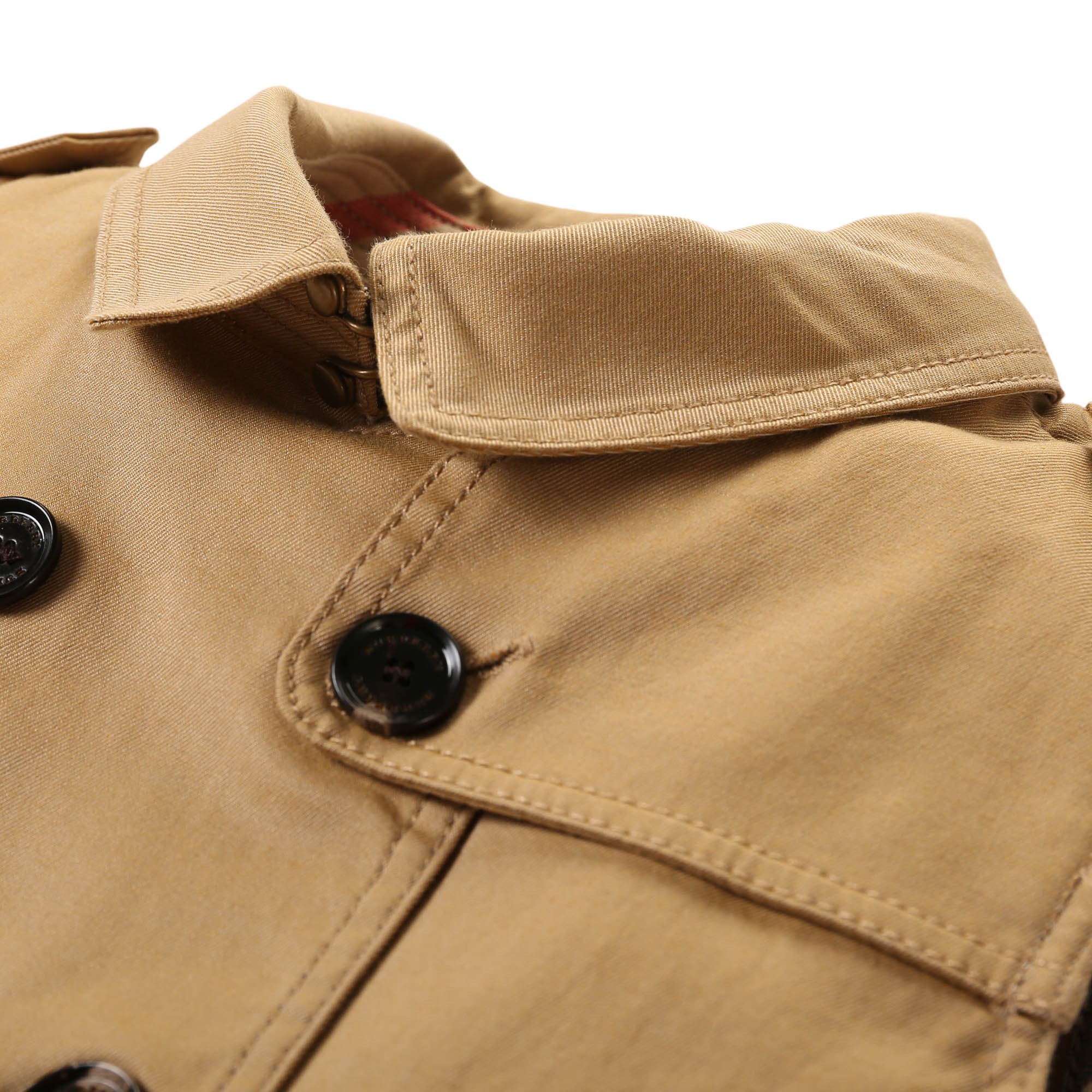 Girls Beige Cotton Trench Dress - CÉMAROSE | Children's Fashion Store - 3