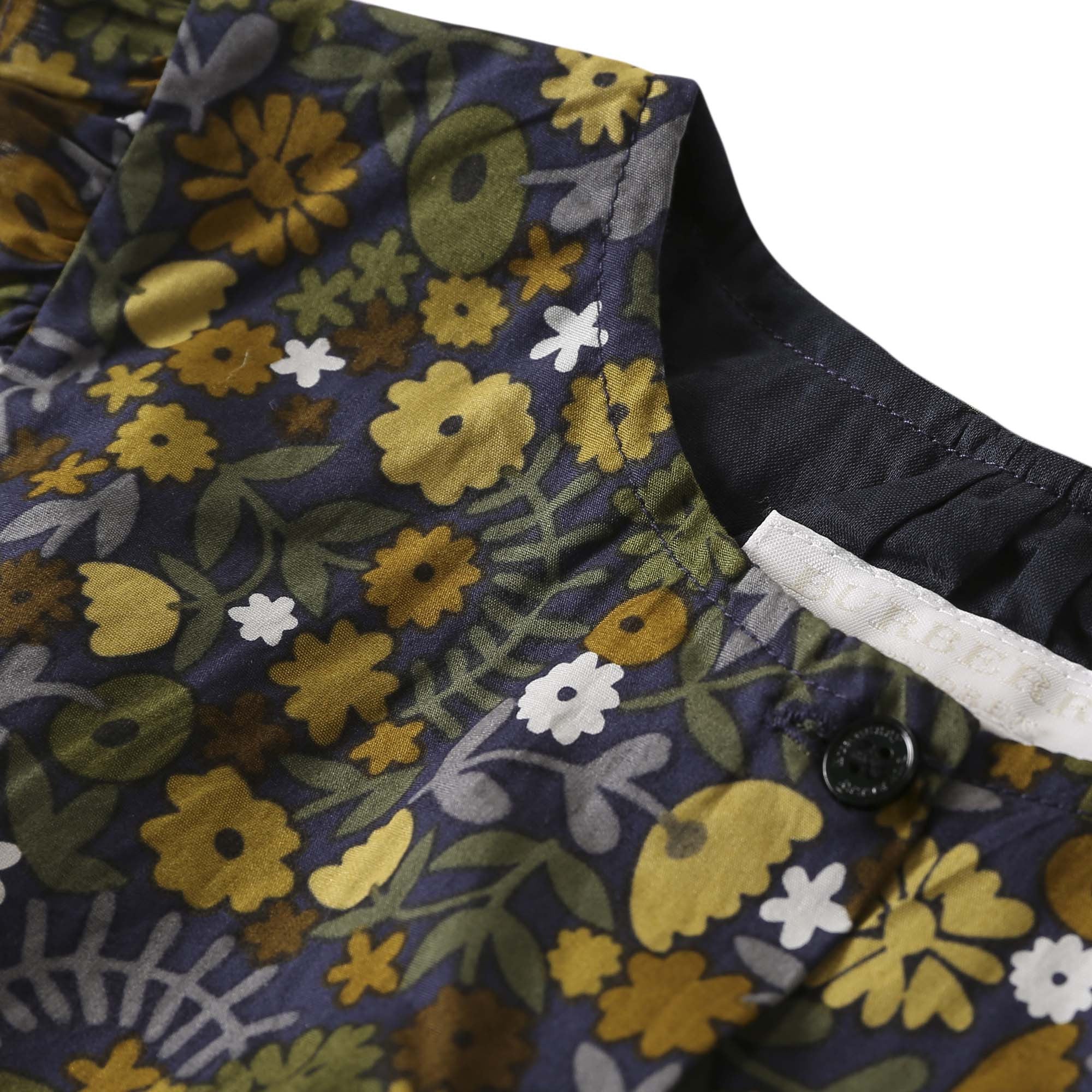 Baby Girls Dusty Yellow Floral Printed Trims Romper - CÉMAROSE | Children's Fashion Store - 6