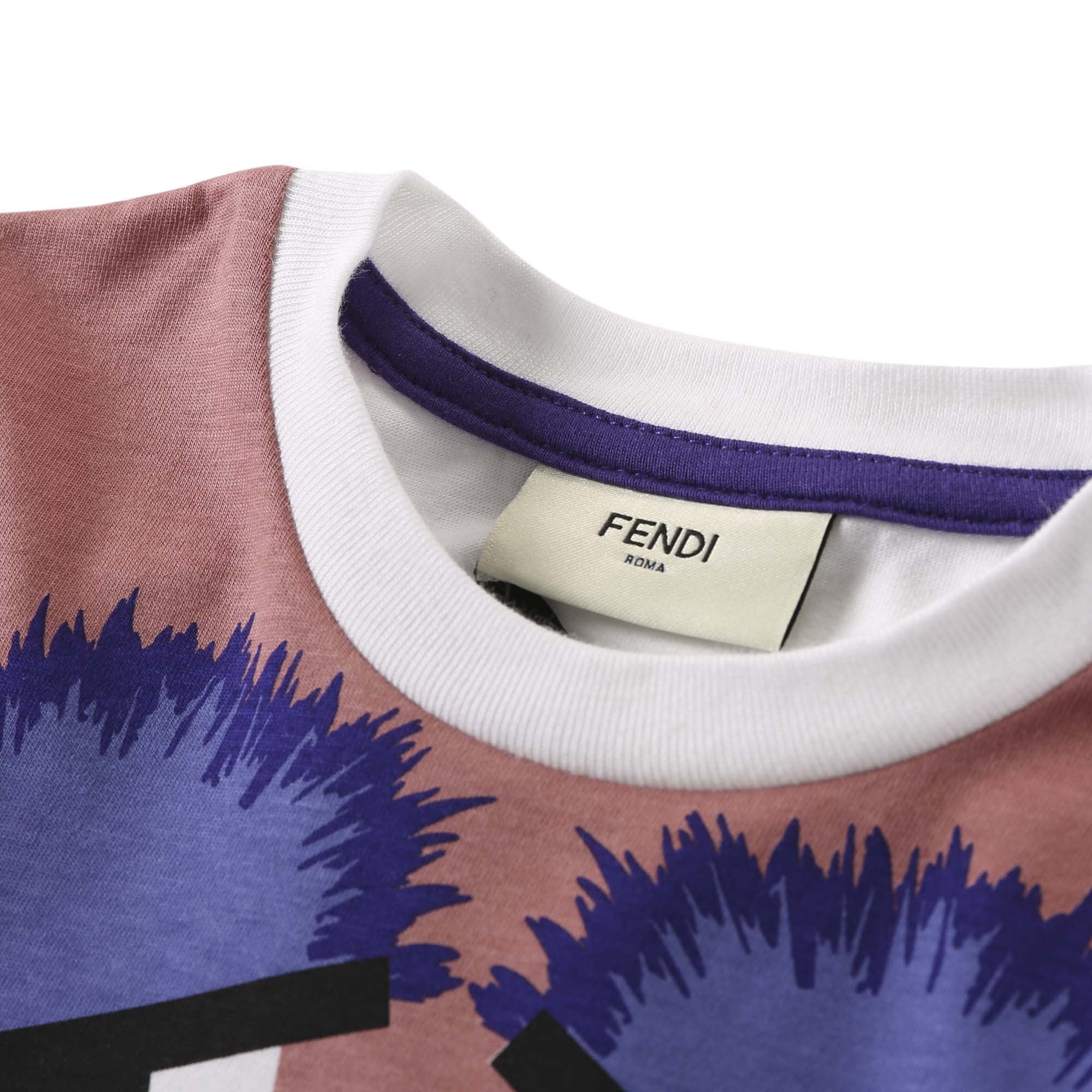 Girls Multicolor Monster Printed Cotton Dress - CÉMAROSE | Children's Fashion Store - 3