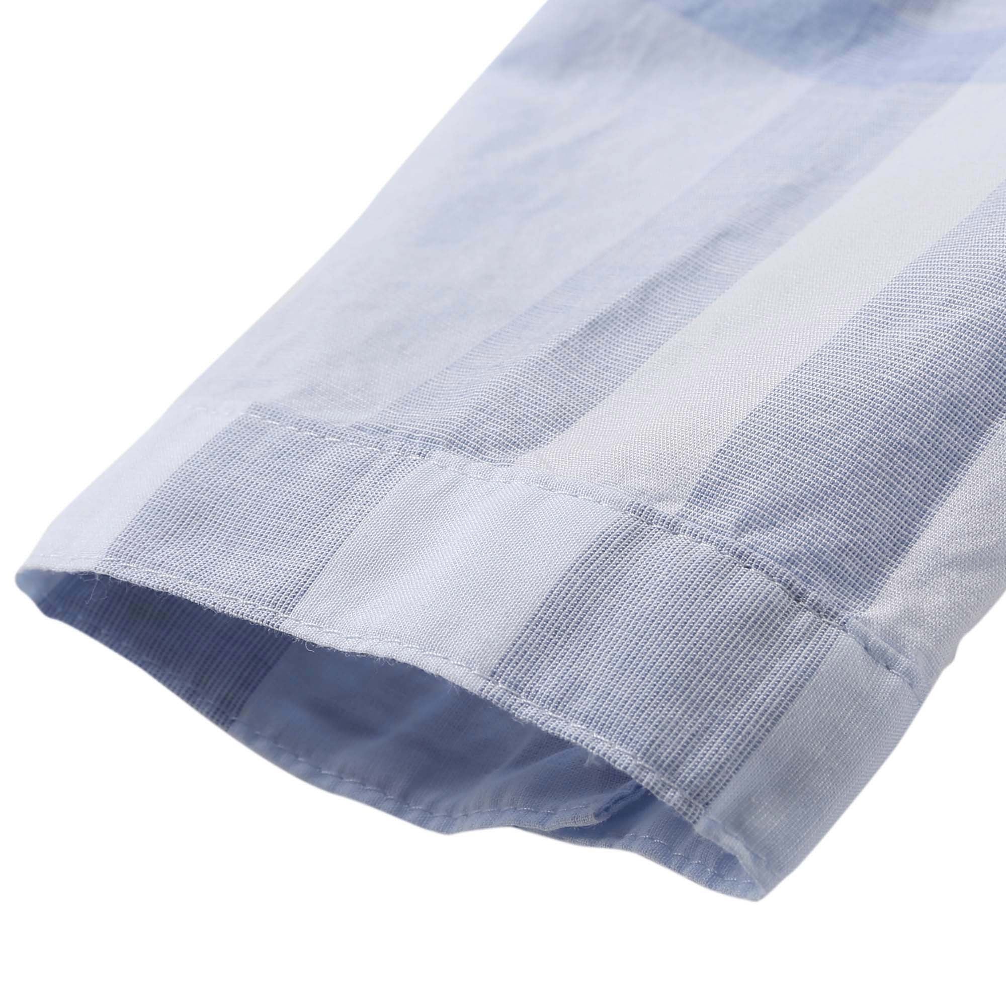 Baby Boys Ice Blue Check Cotton Shirt - CÉMAROSE | Children's Fashion Store - 6