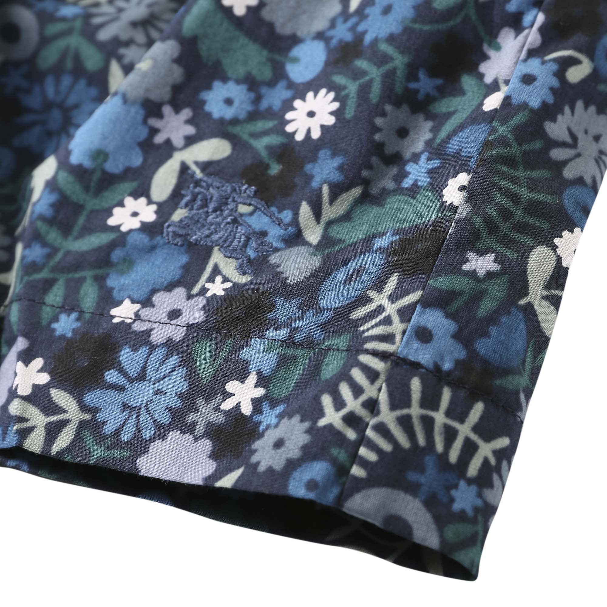 Baby Girls Hydrangea Blue Floral Printed Trims Dress - CÉMAROSE | Children's Fashion Store - 5