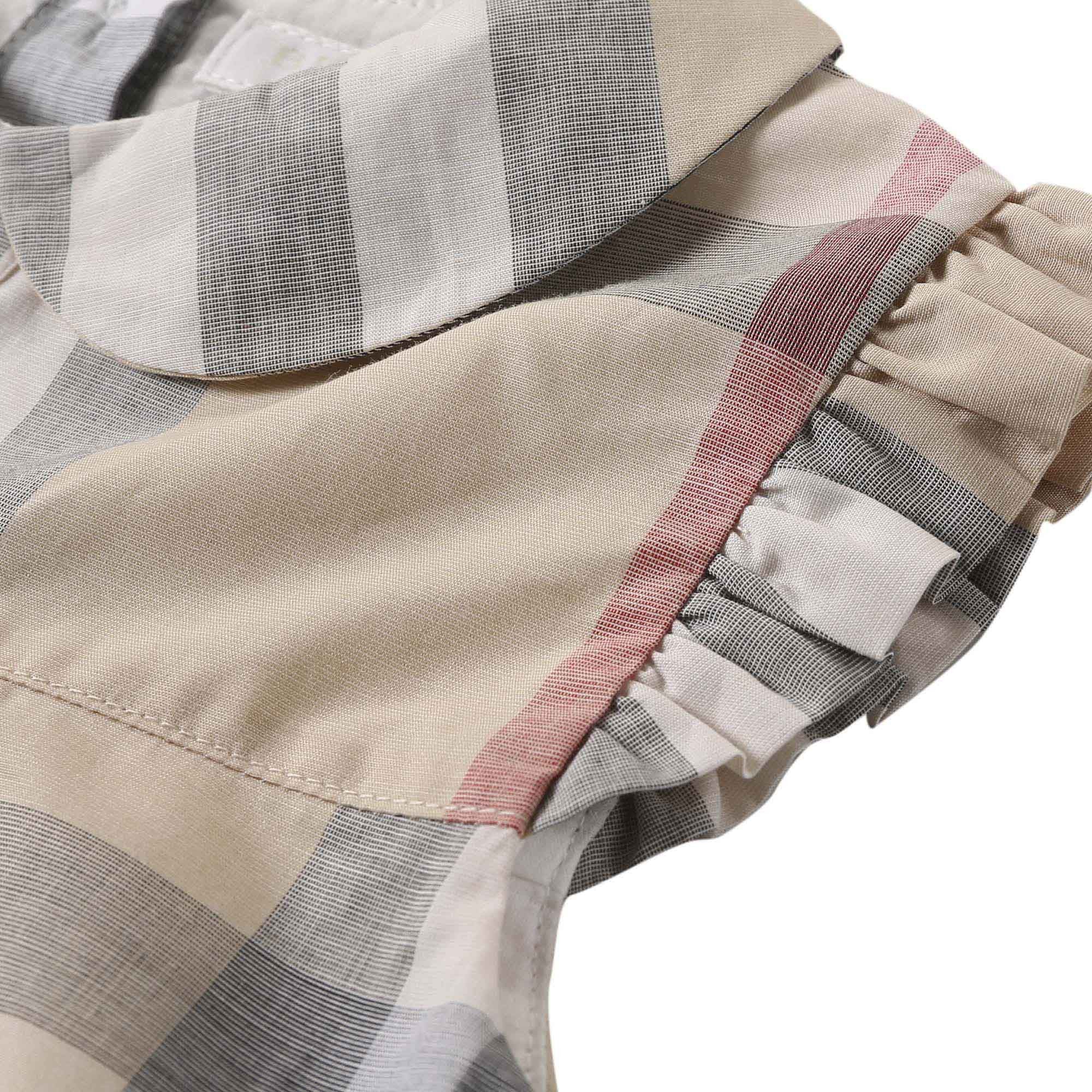 Baby Girls Pale Pink Classic Chech Cotton Dress - CÉMAROSE | Children's Fashion Store - 6