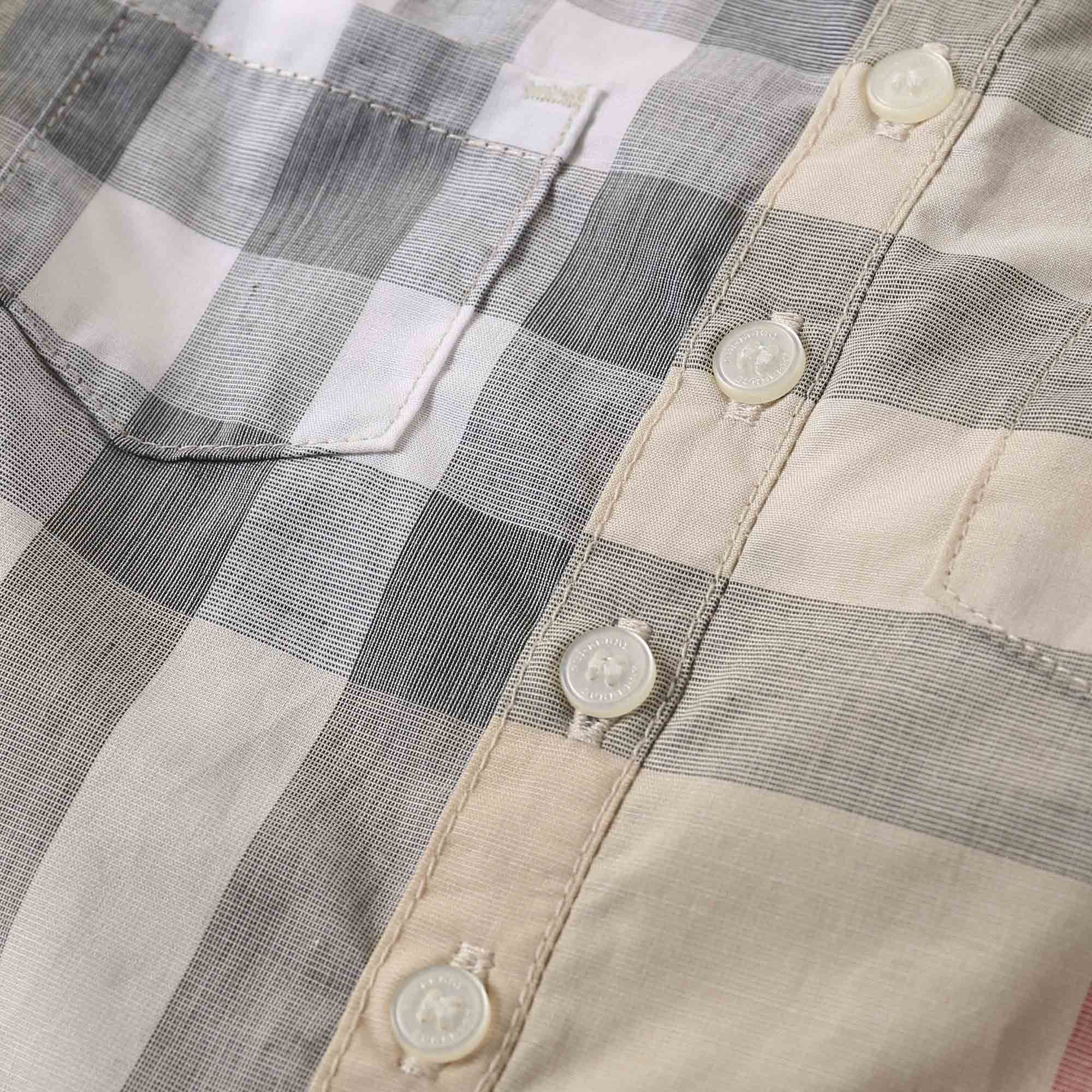 Baby Pale Pink Classic Check Cotton Babygrow - CÉMAROSE | Children's Fashion Store - 4