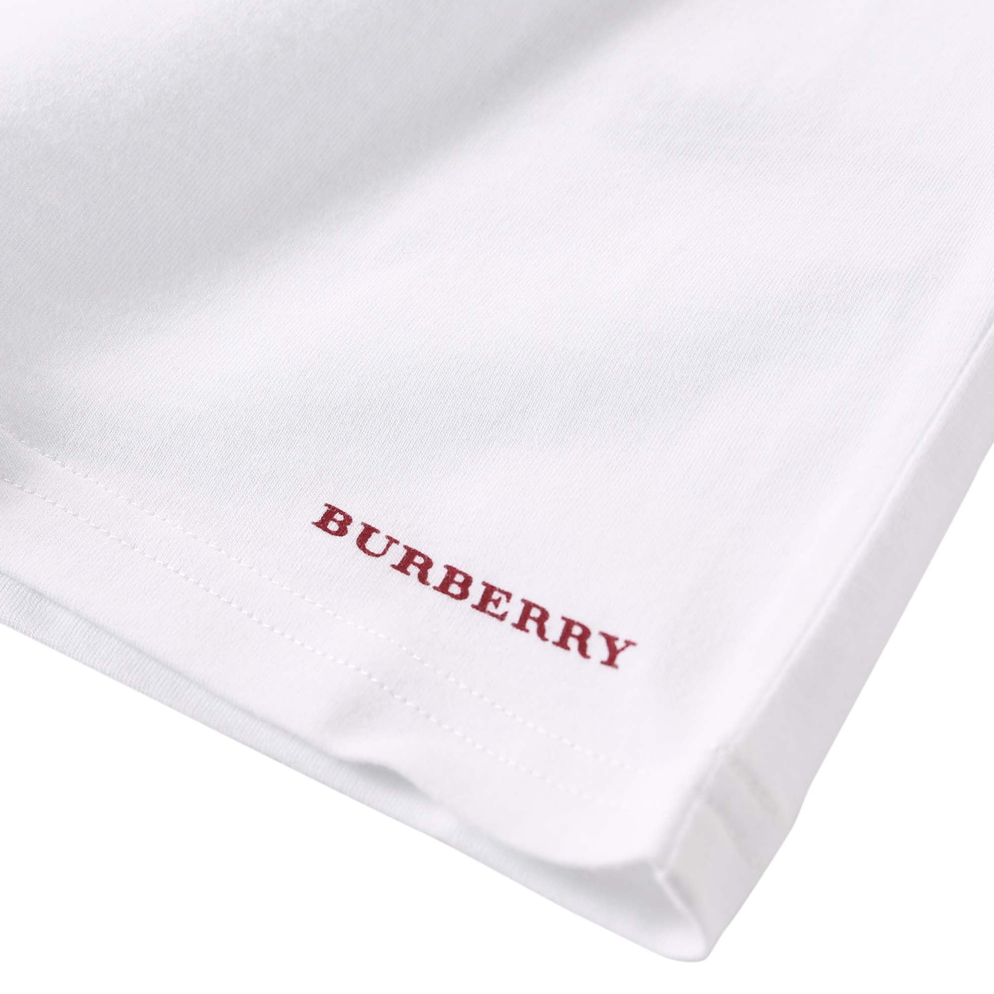 Girls White Cotton T-Shirt With Red Heart Trims - CÉMAROSE | Children's Fashion Store - 6