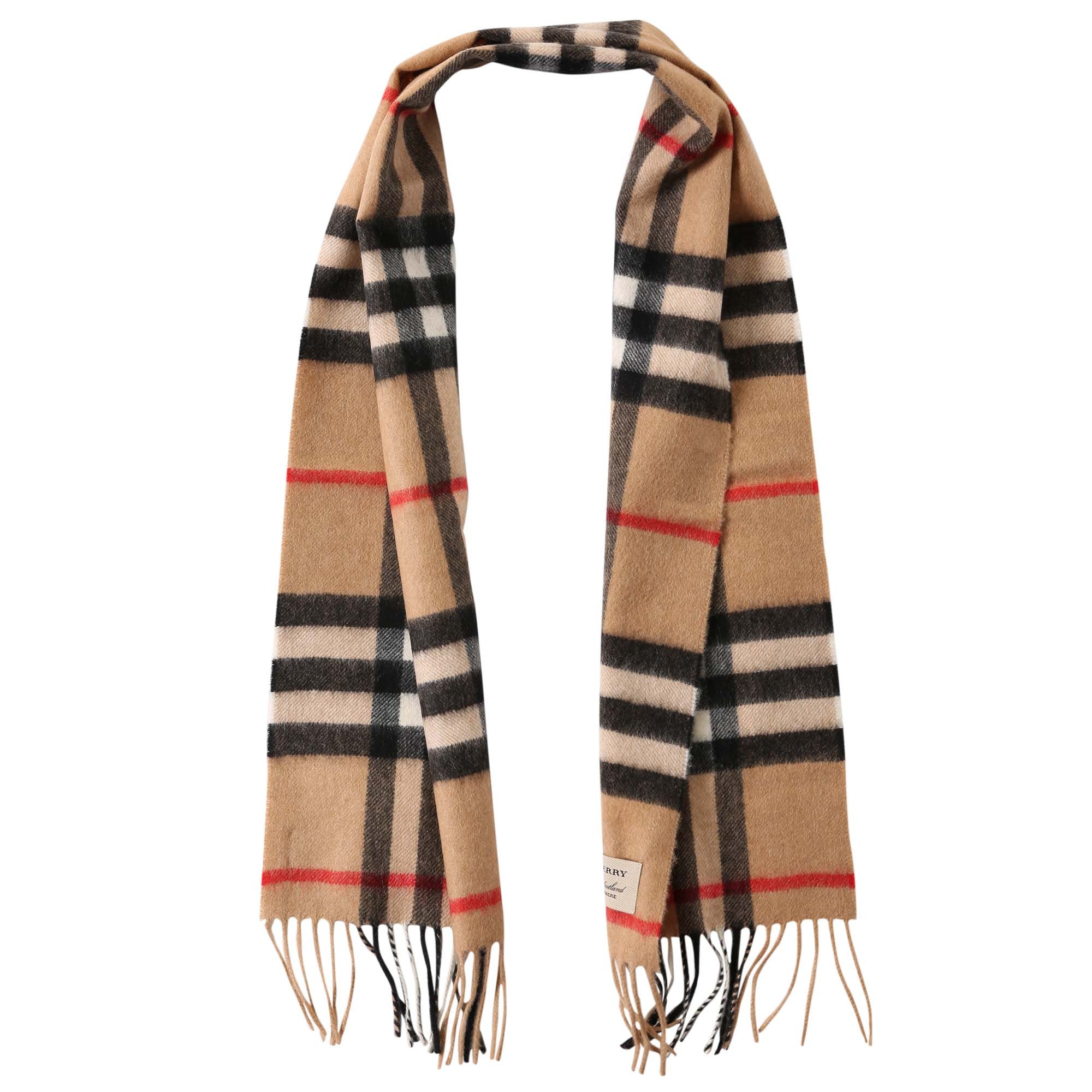 Boys & Girls Beige Check Cashmere Scarf - CÉMAROSE | Children's Fashion Store - 2