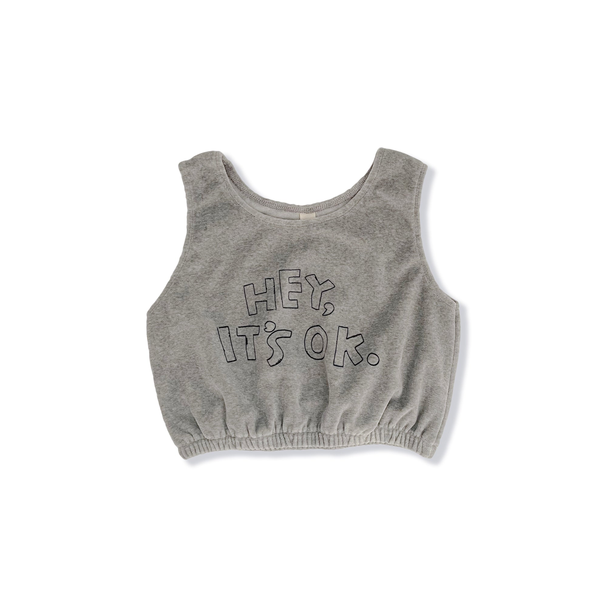 Girls Grey Logo Vest