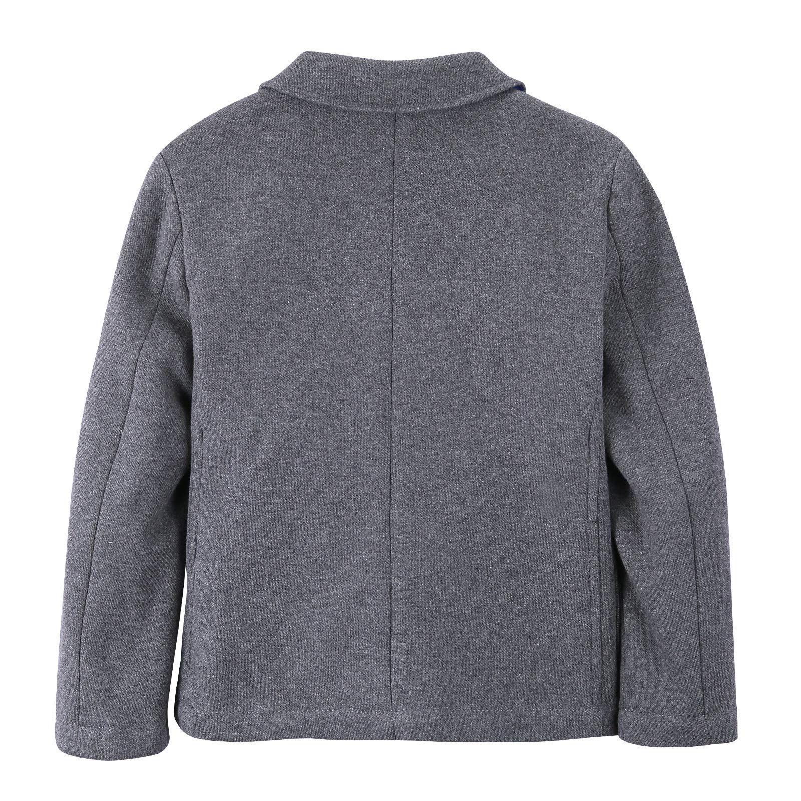 Boys Dark Grey Patch Pockets Blazer - CÉMAROSE | Children's Fashion Store - 2