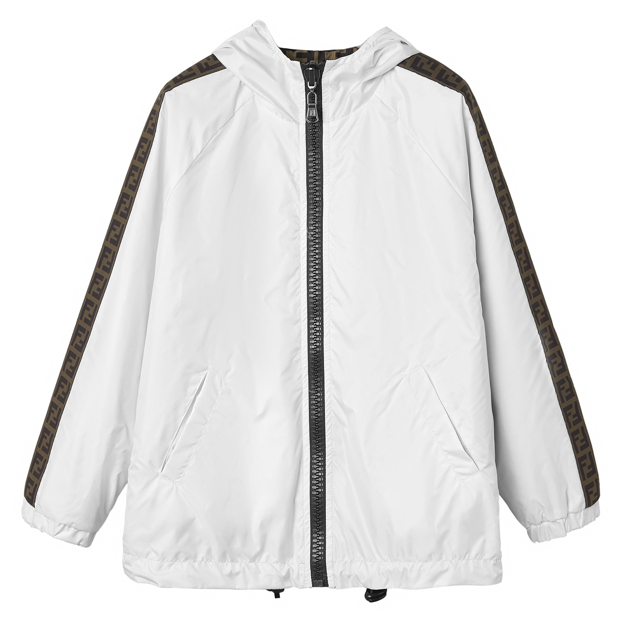 Boys & Girls White Reversible Jacket