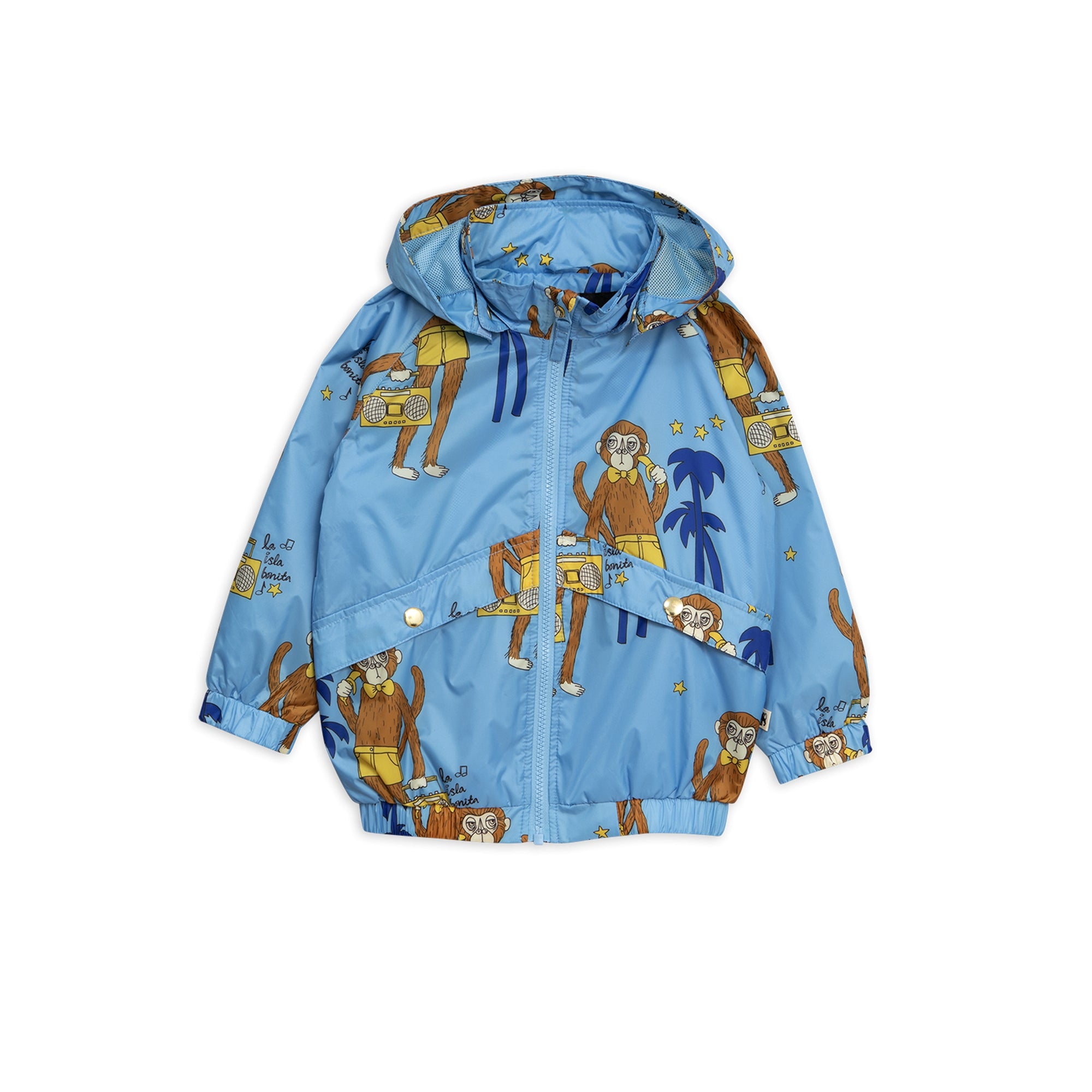 Boys Light Blue Cool Monkey Sporty Jacket