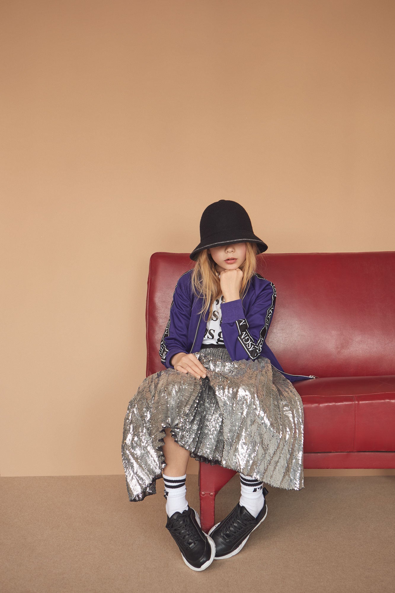 Boys & Girls Purple Logo Jacket