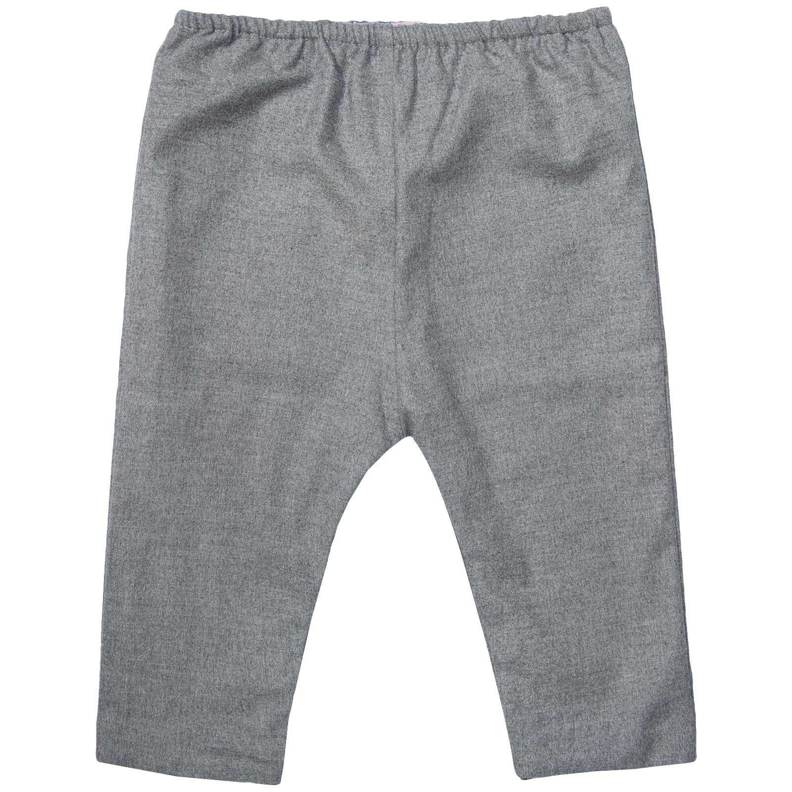 Baby Boys Grey Monster Printed Turn Ups Trousers - CÉMAROSE | Children's Fashion Store - 1