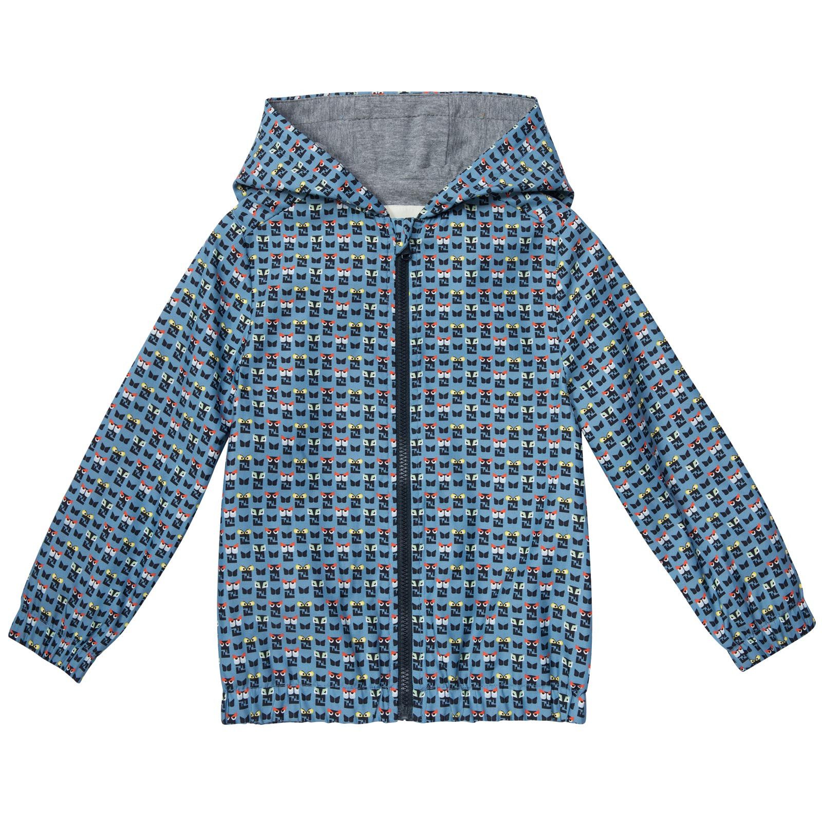 Baby Boys Blue 'FF Monster' Printed Jacket - CÉMAROSE | Children's Fashion Store - 1