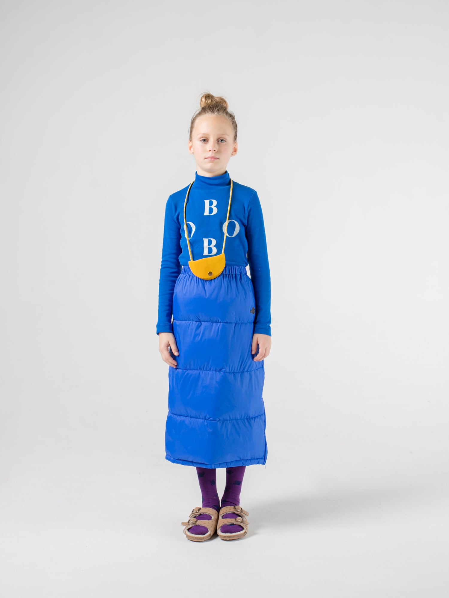 Boys & Girls Blue Logo Cotton T-Shirt