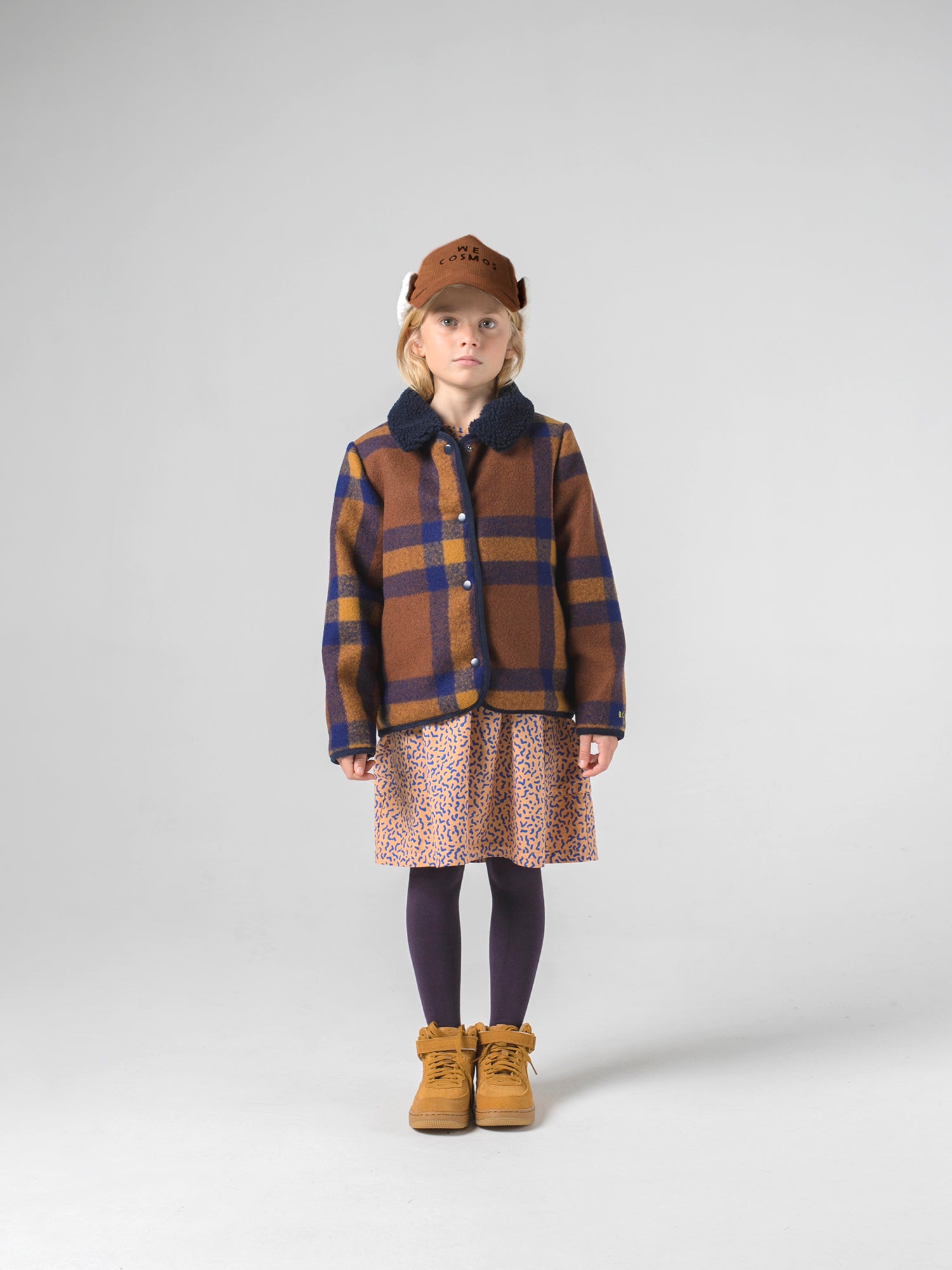 Boys & Girls Camel Check Jacket