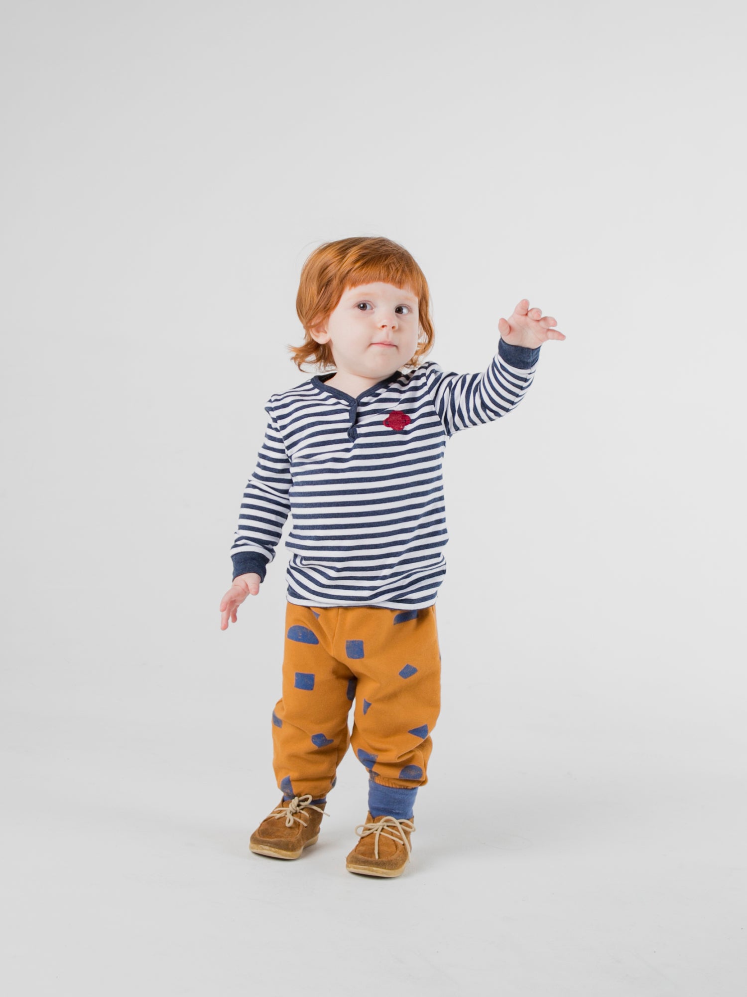 Baby Boys Blue Stripes Long Sleeve Cotton T-Shirt