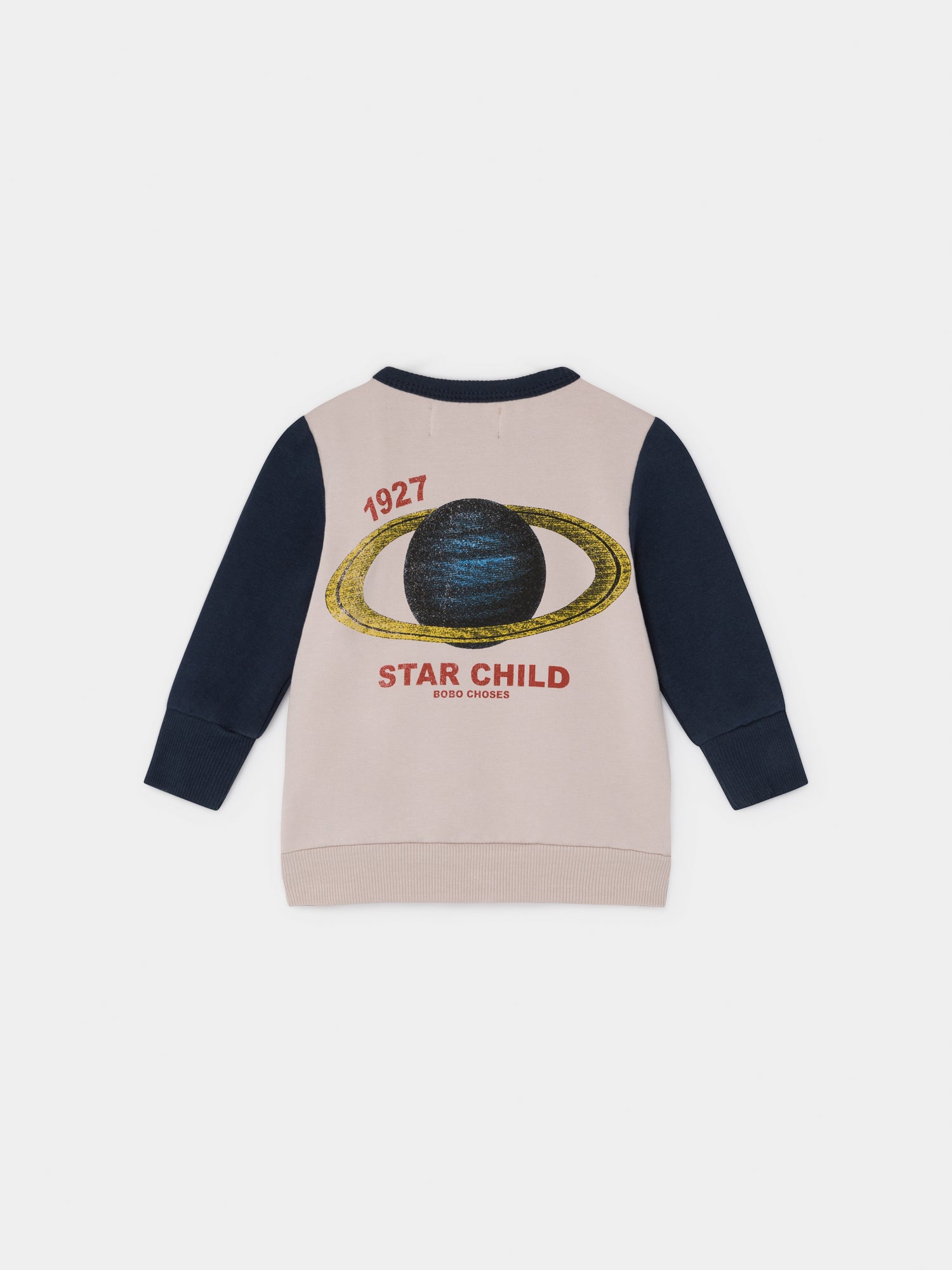 Baby Boys Light Pink & Blue Archigram Saturn Zipped Sweatshirt